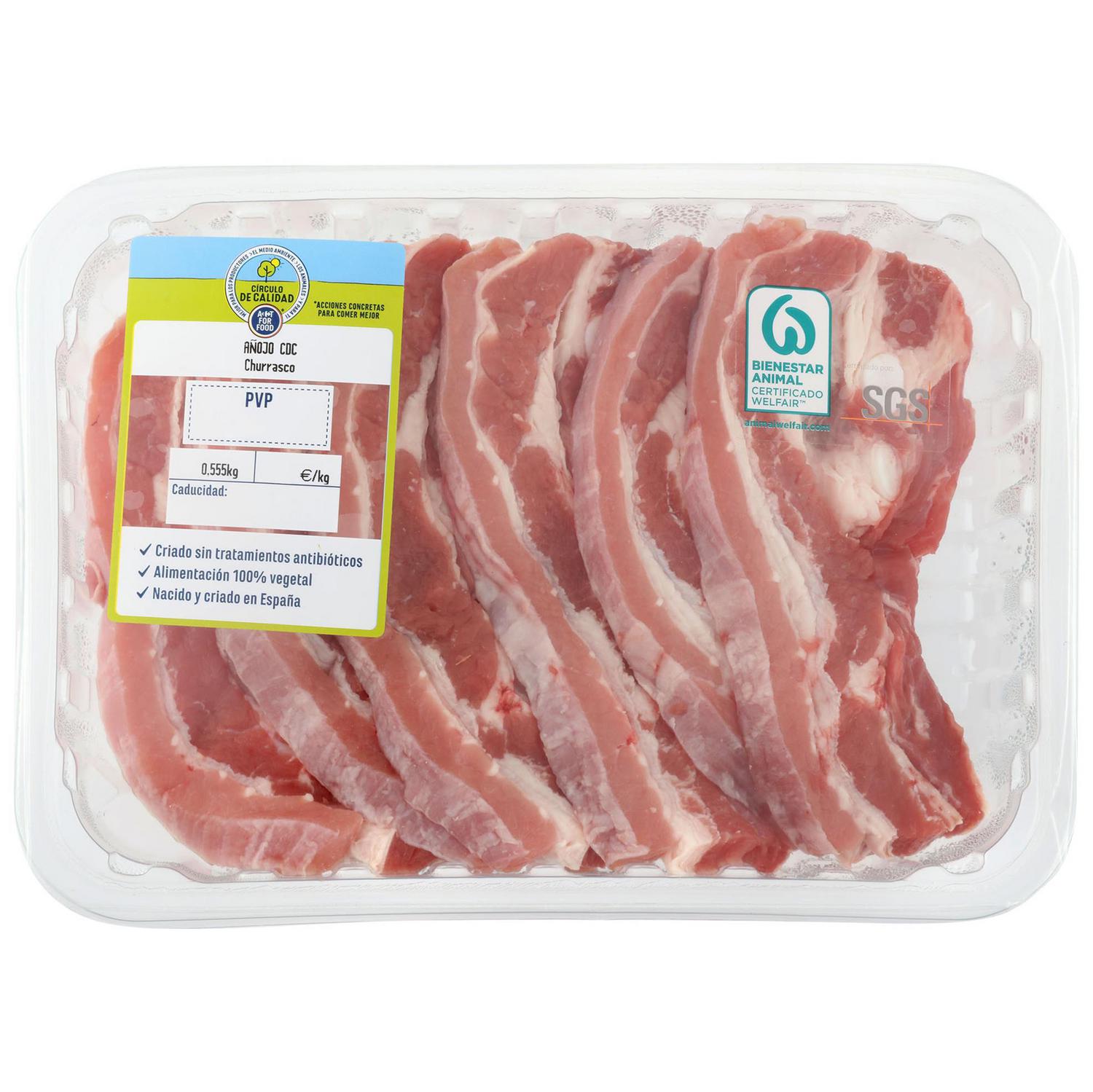 Churrasco de añojo Círculo de Calidad 500 g aprox