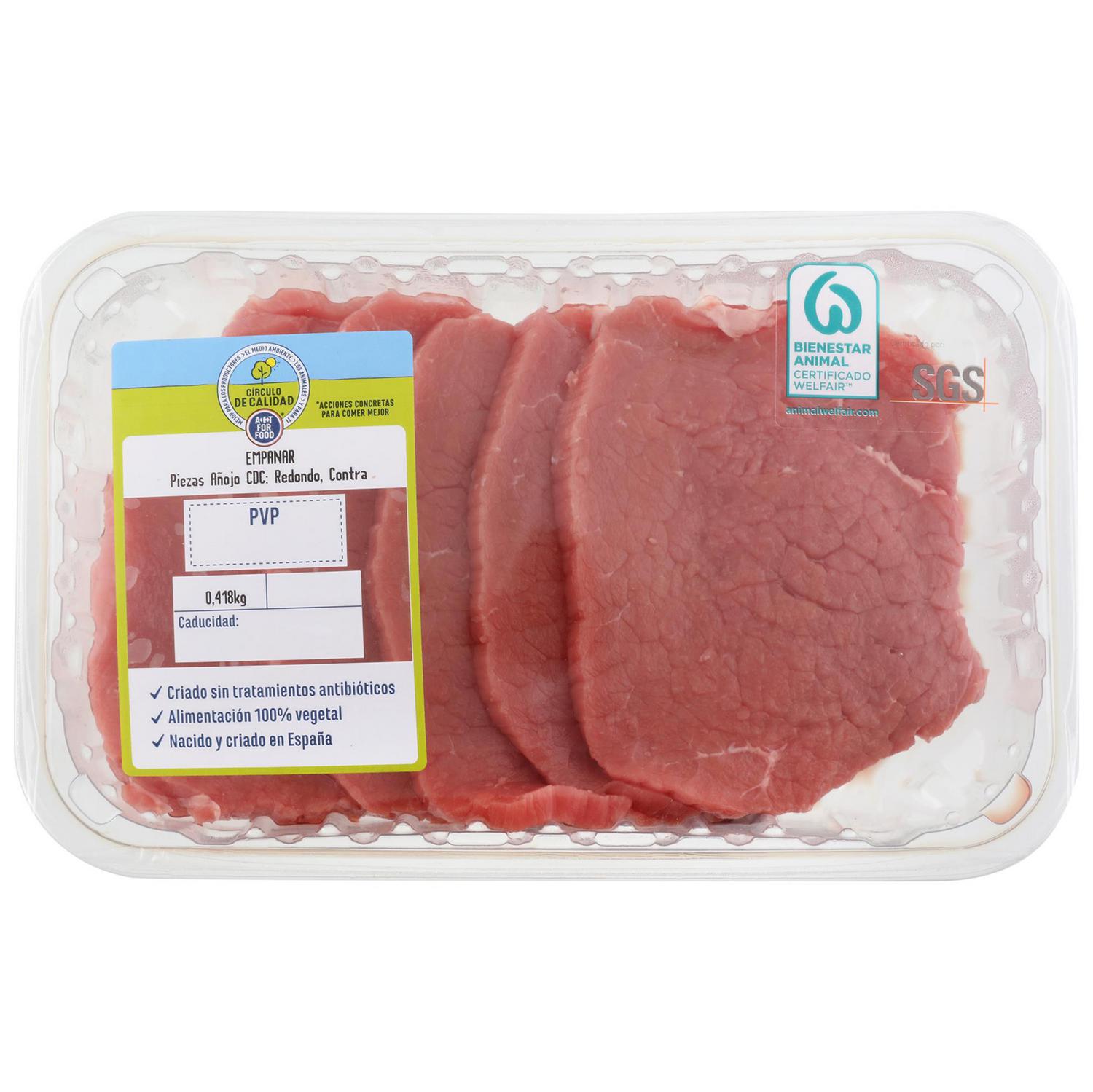 Filetes de añojo Círculo de Calidad 500 g aprox