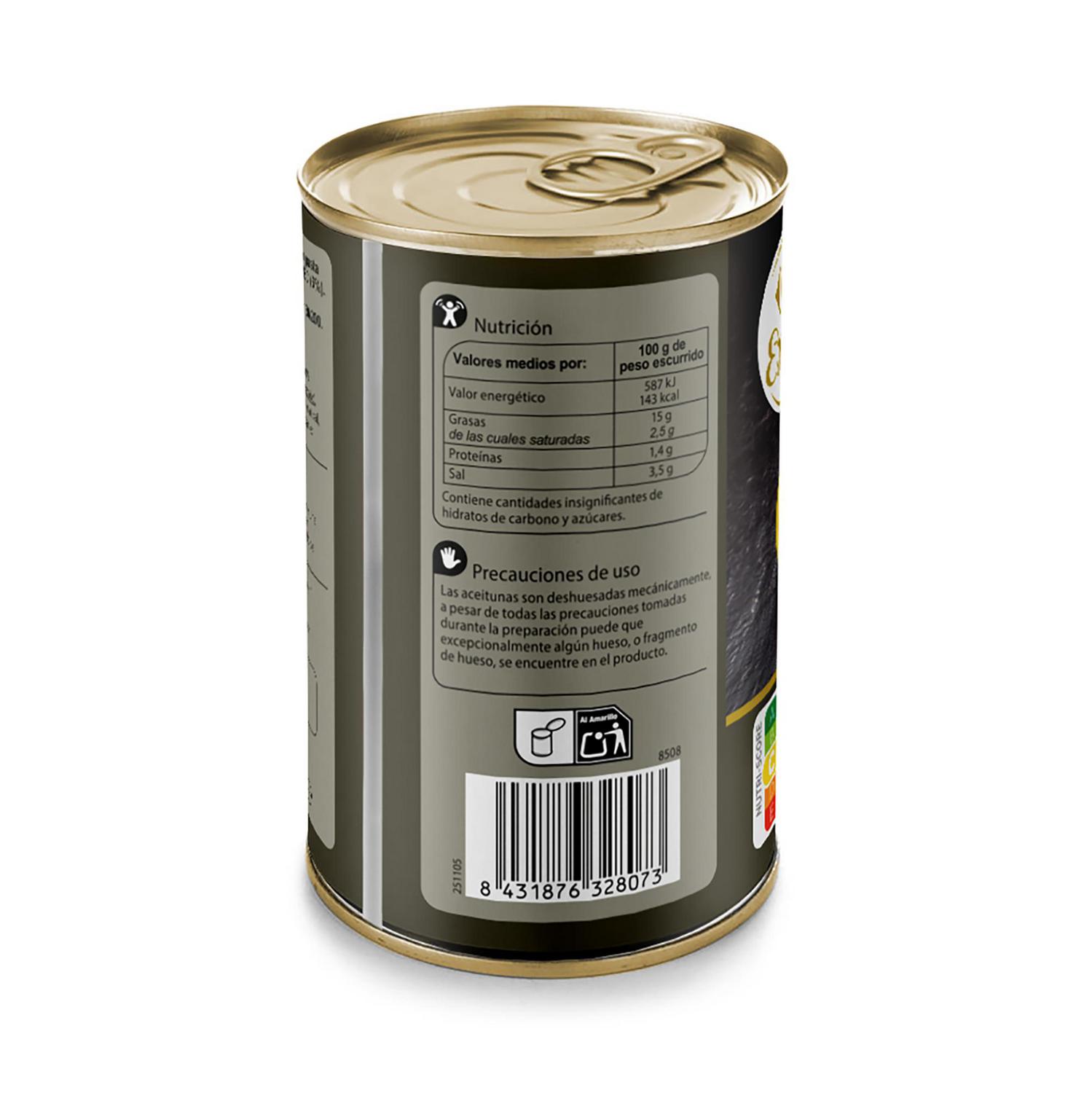Aceitunas rellenas de anchoas del Cantábrico Extra Carrefour 150 g.