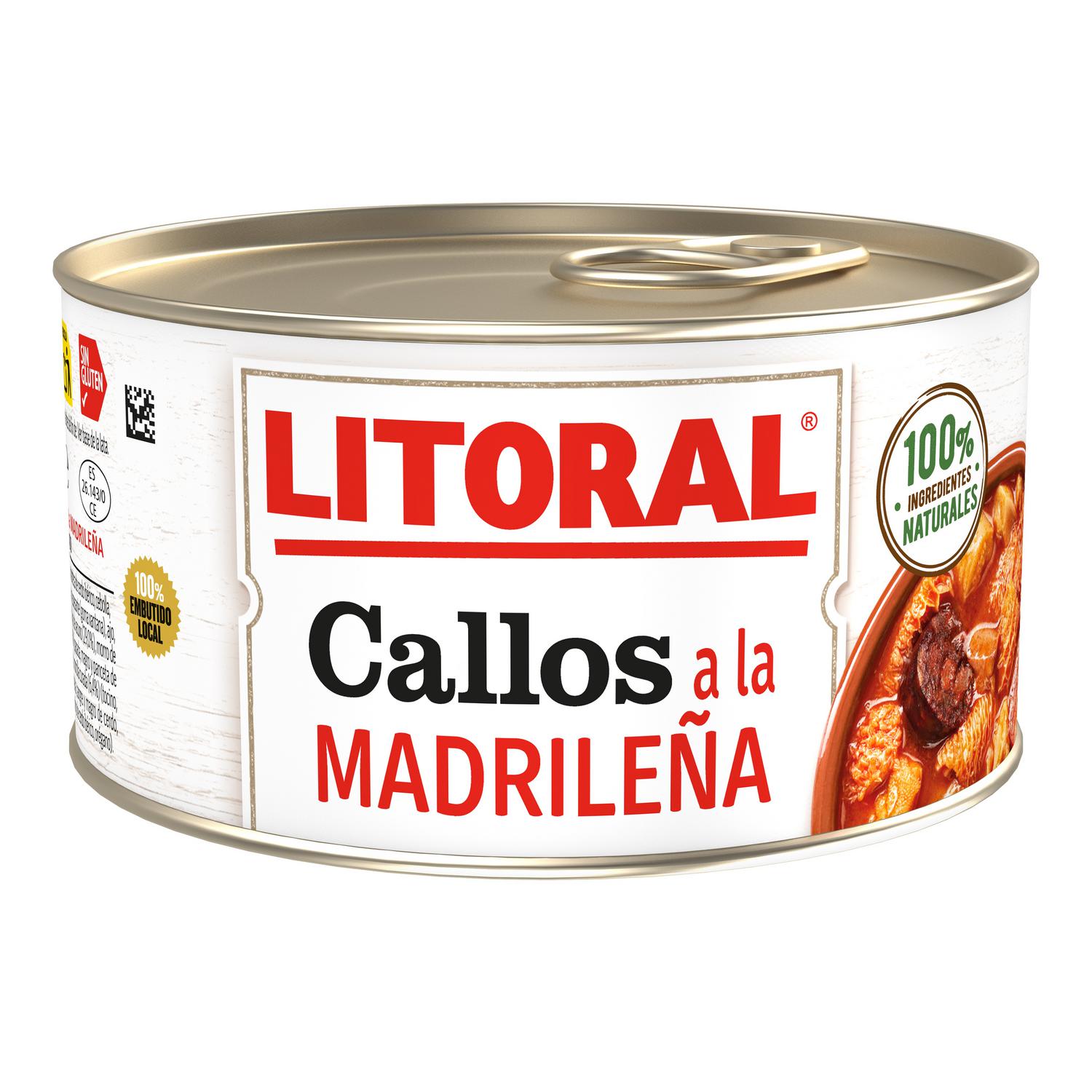 Callos a la madrileña Litoral sin gluten 370 g.