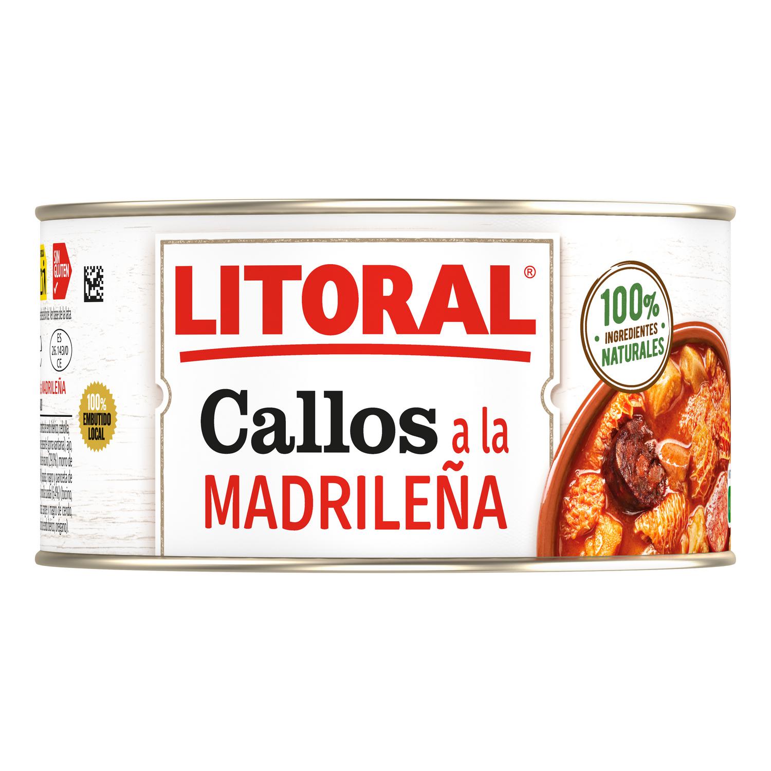 Callos a la madrileña Litoral sin gluten 370 g.