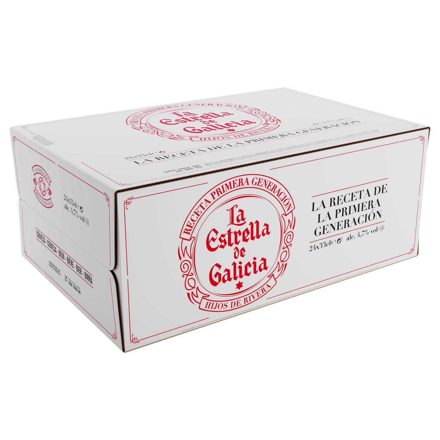 Cerveza La Estrella de Galicia botella 33 cl.
