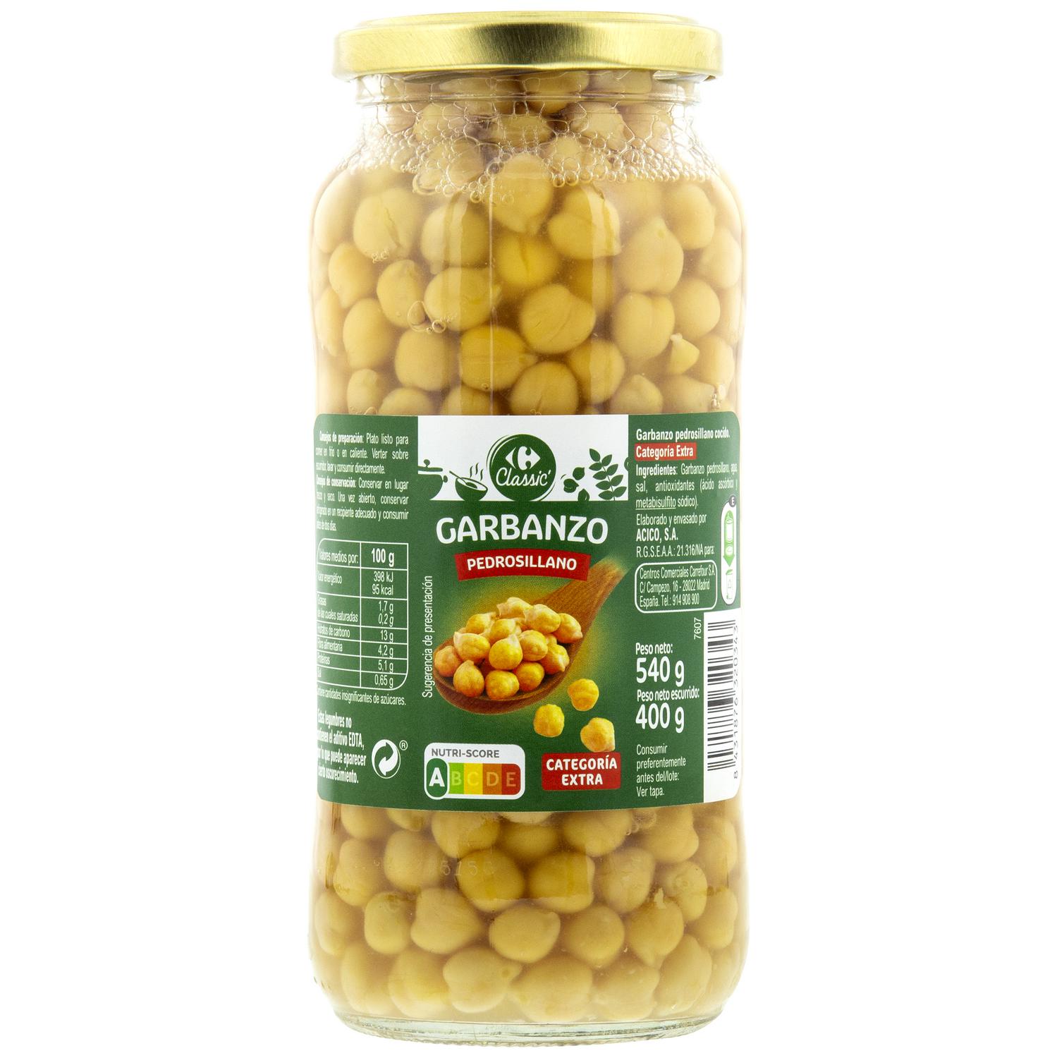 Garbanzo pedrosillano Classic Carrefour 400 g.