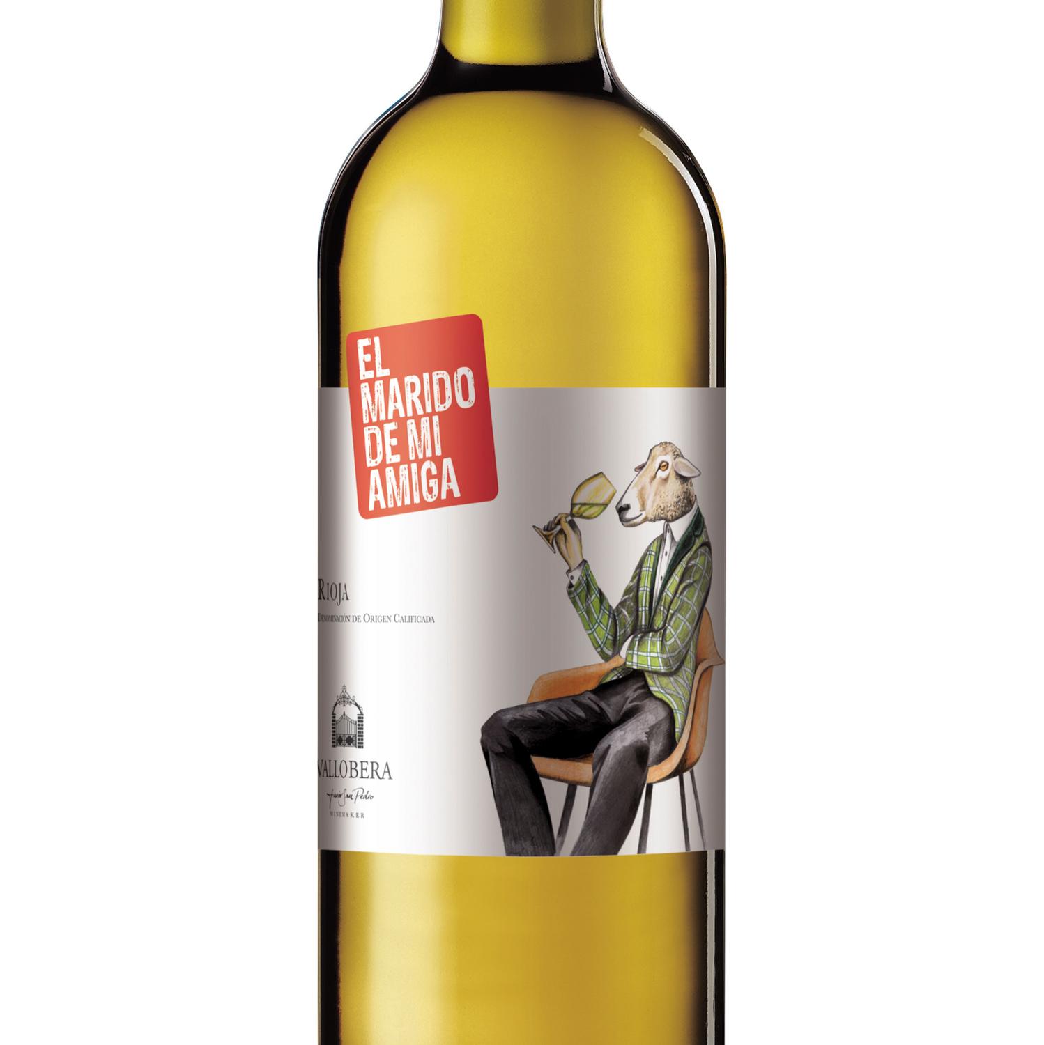 Vino blanco tempranillo blanco El Marido de mi Amiga D.O.Ca. Rioja 75 cl.