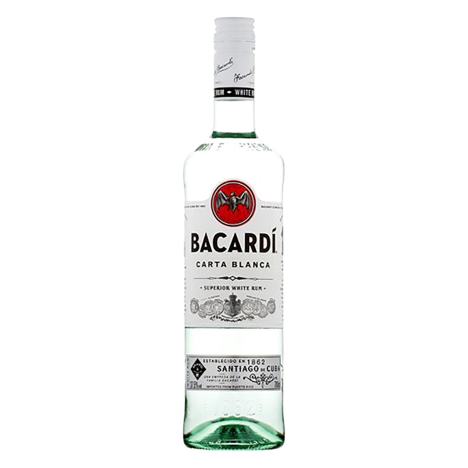 Ron Bacardí Carta blanca 70 cl.