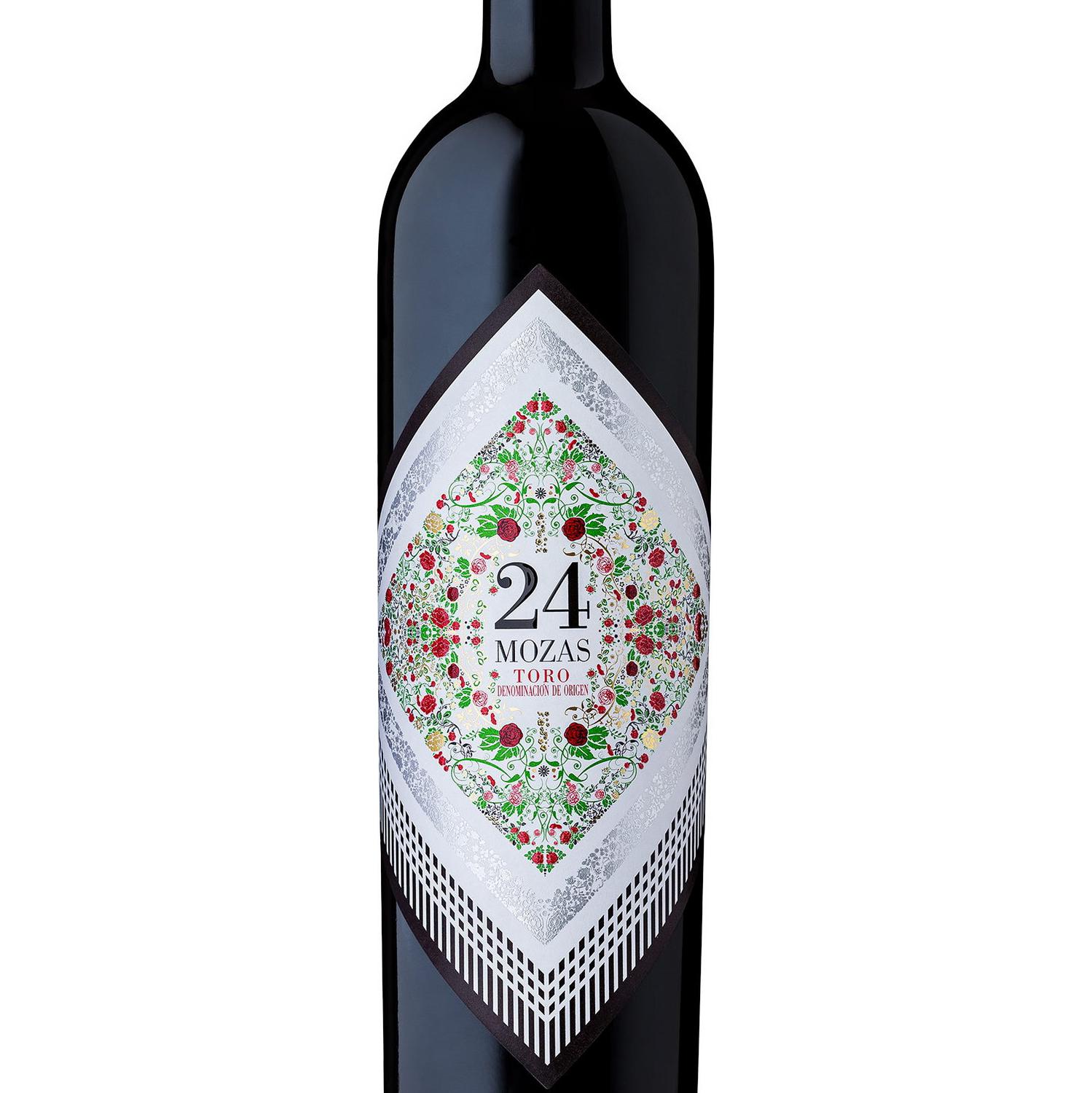 Vino tinto joven tempranillo tinta de toro 24 Mozas D.O. Toro 75 cl.