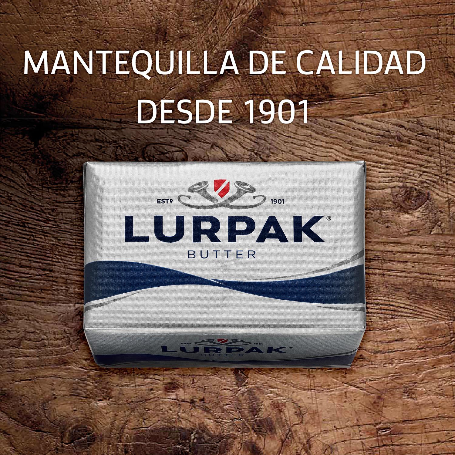 Mantequilla con sal Lurpak 200 g.
