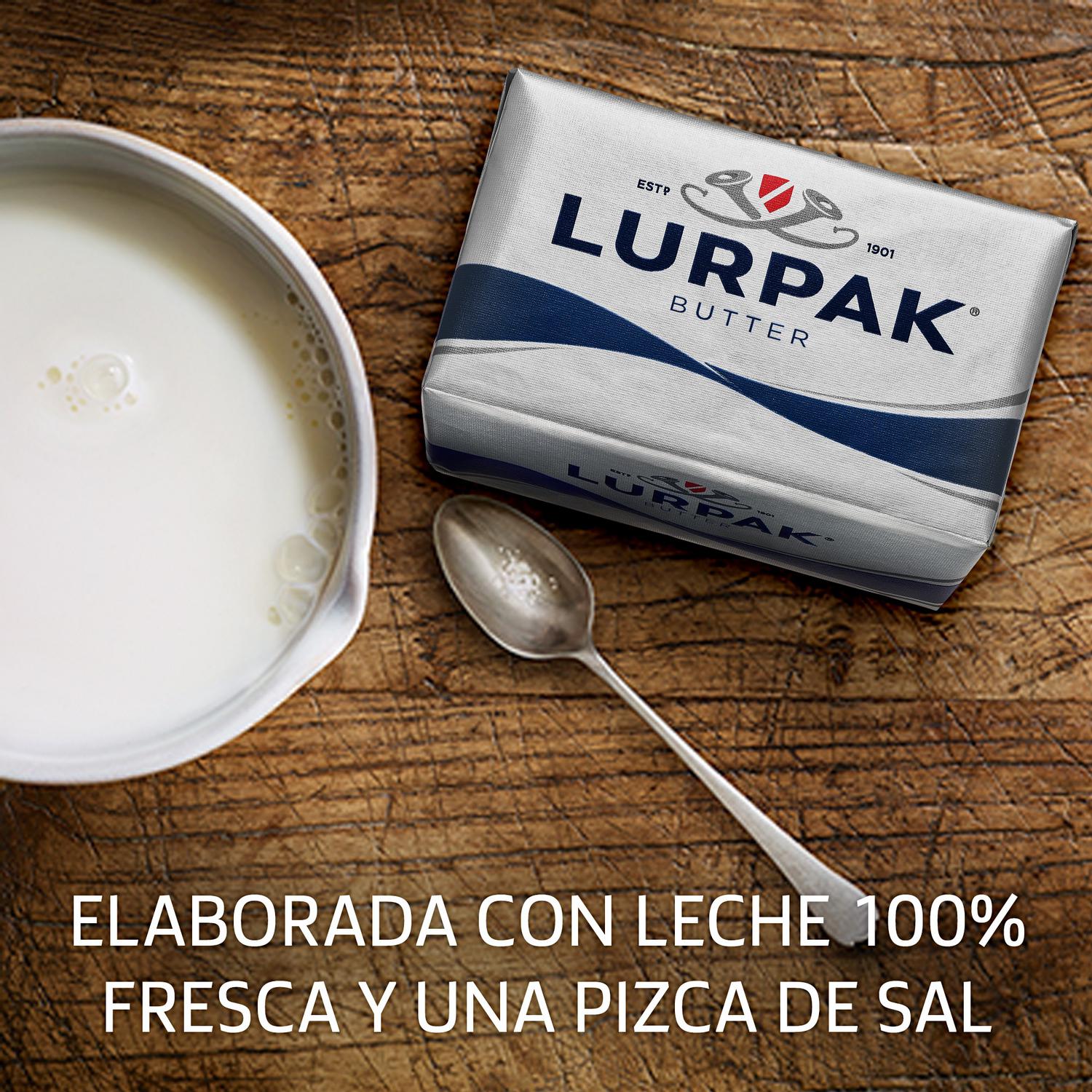 Mantequilla con sal Lurpak 200 g.