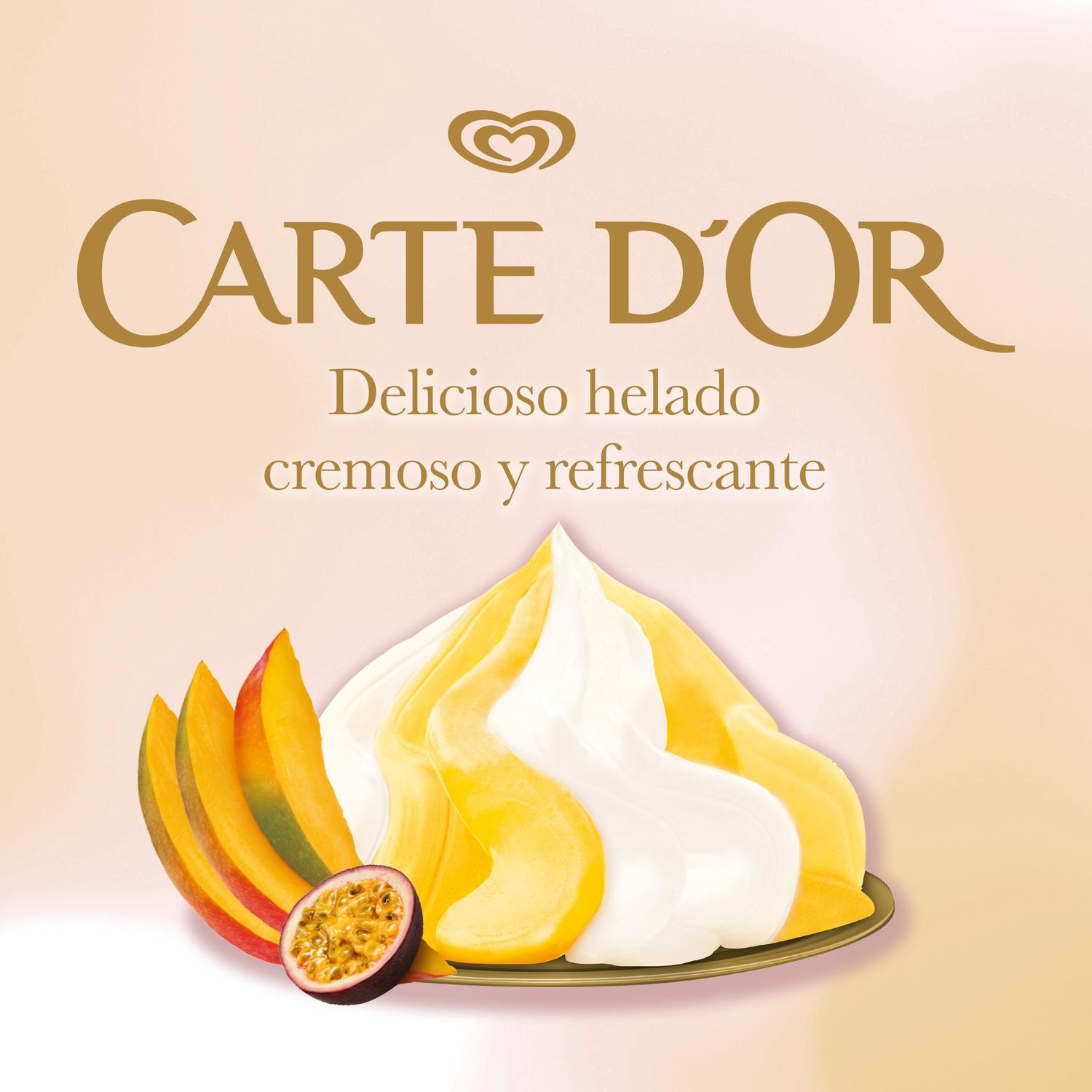 Helado Mango, Passionfruit & Yoghurt Les Desserts Carte D'Or 850 ml.