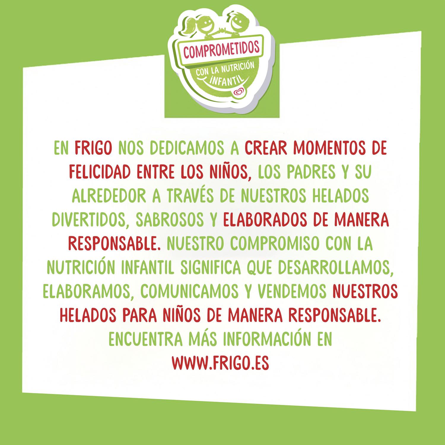 Helado de fresa Frigo Pie Heartbrand sin gluten 6 ud.