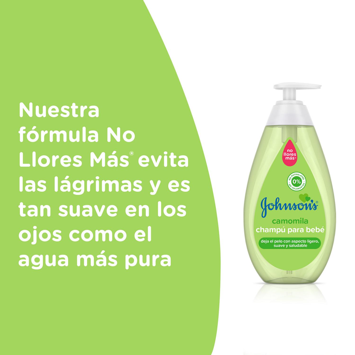 Champú camomila Johnson's Baby 500 ml.