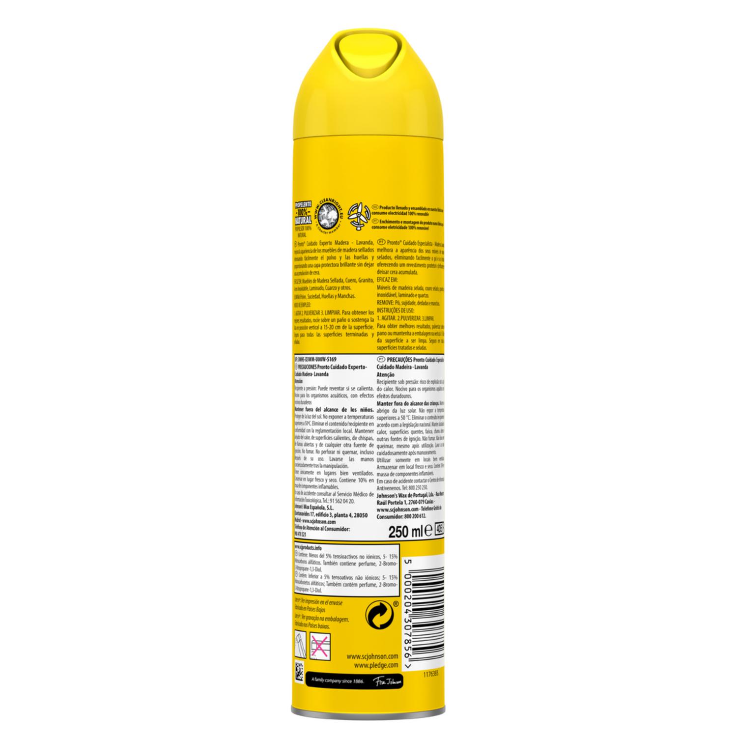 Limpia muebles lavanda Pronto 250 ml.