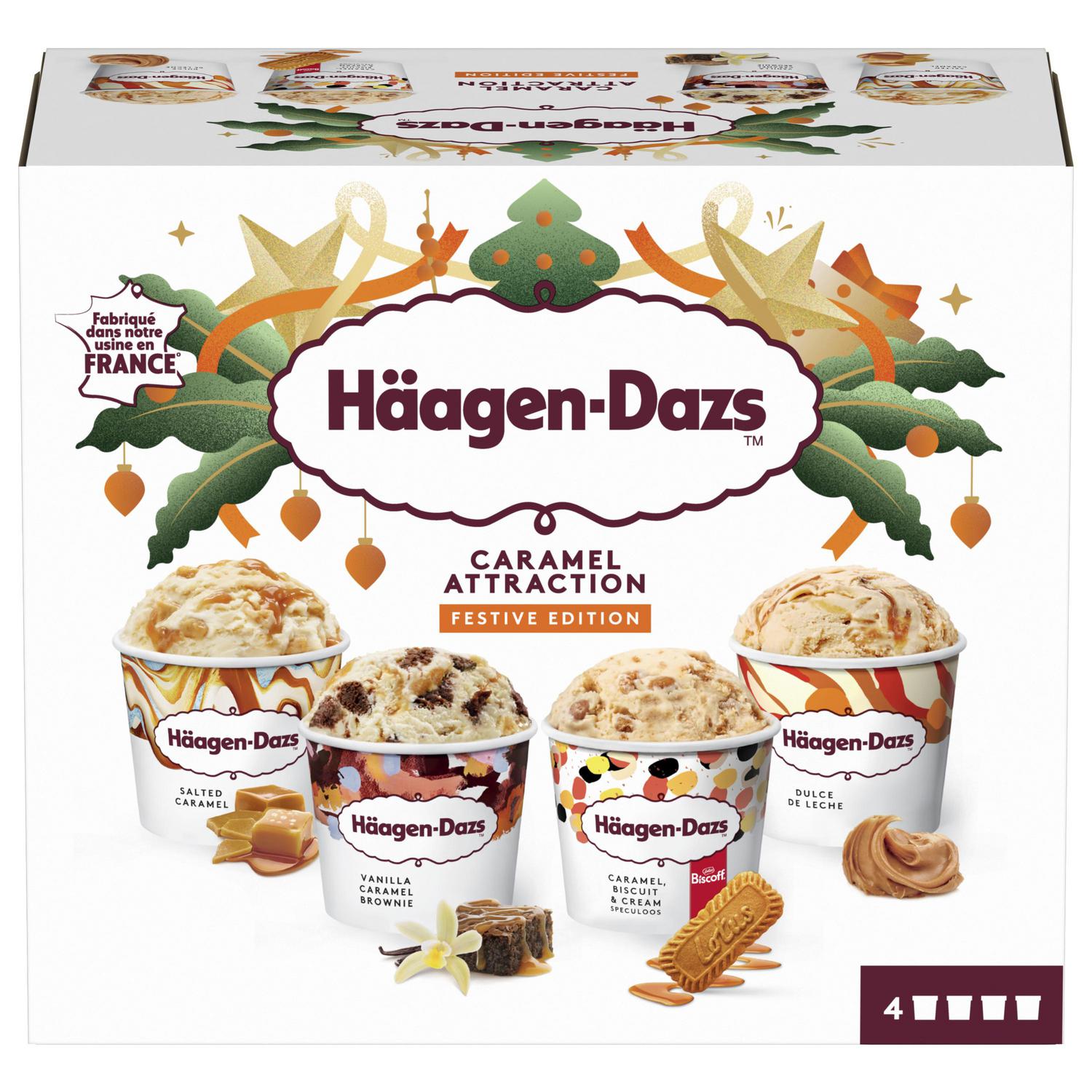 Surtido de helados Caramel Collection Häagen-Dazs 4 uds.