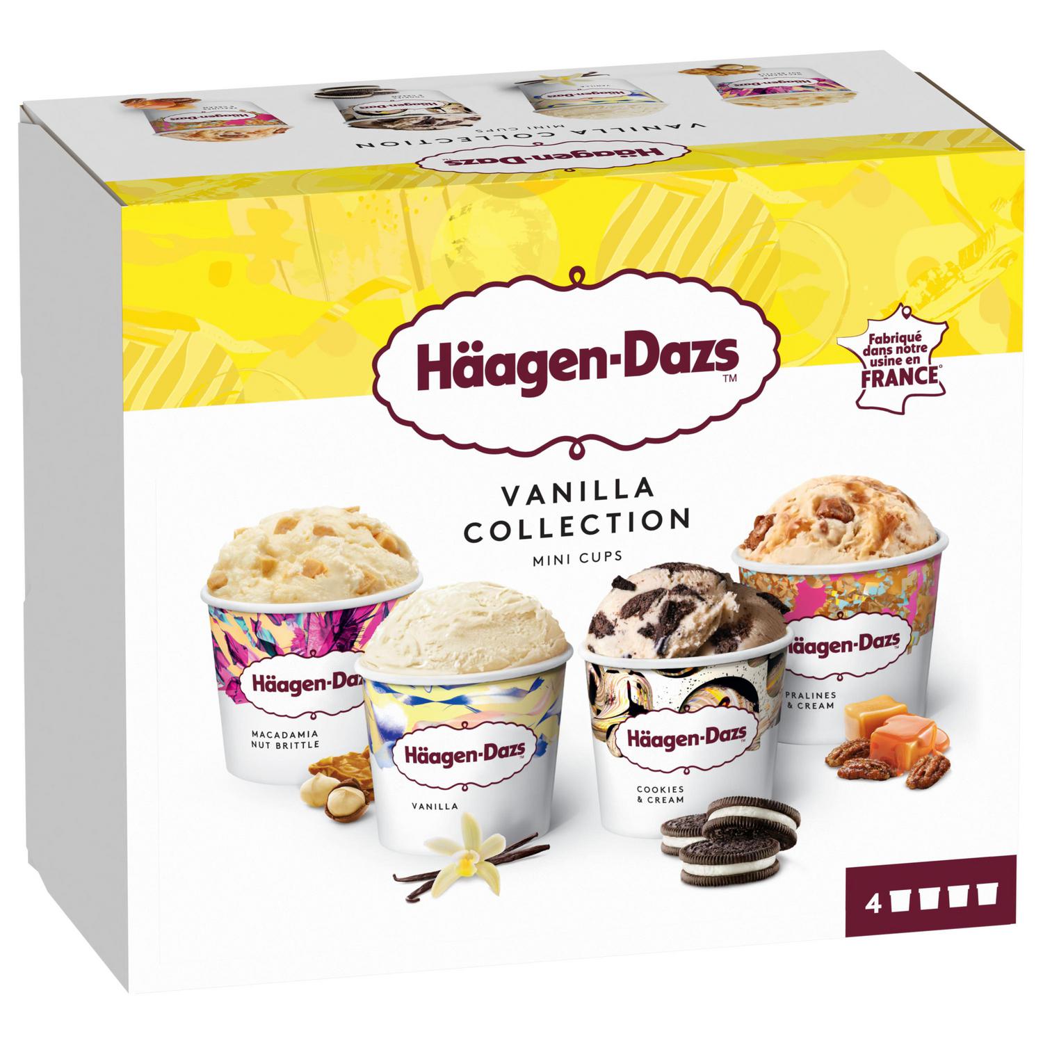 Surtido de helados Vanilla Collection Häagen-Dazs 4 ud.
