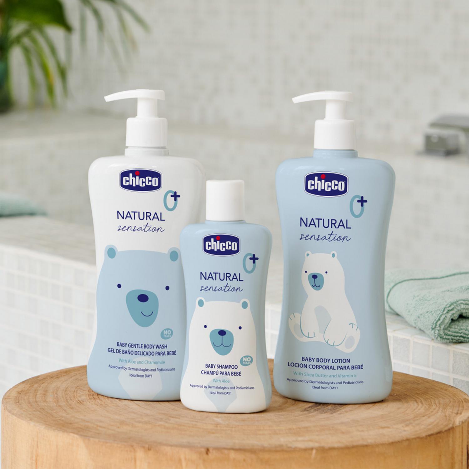 Gel de baño delicado para bebé Natural Sensation 0m+ Chicco 500 ml.