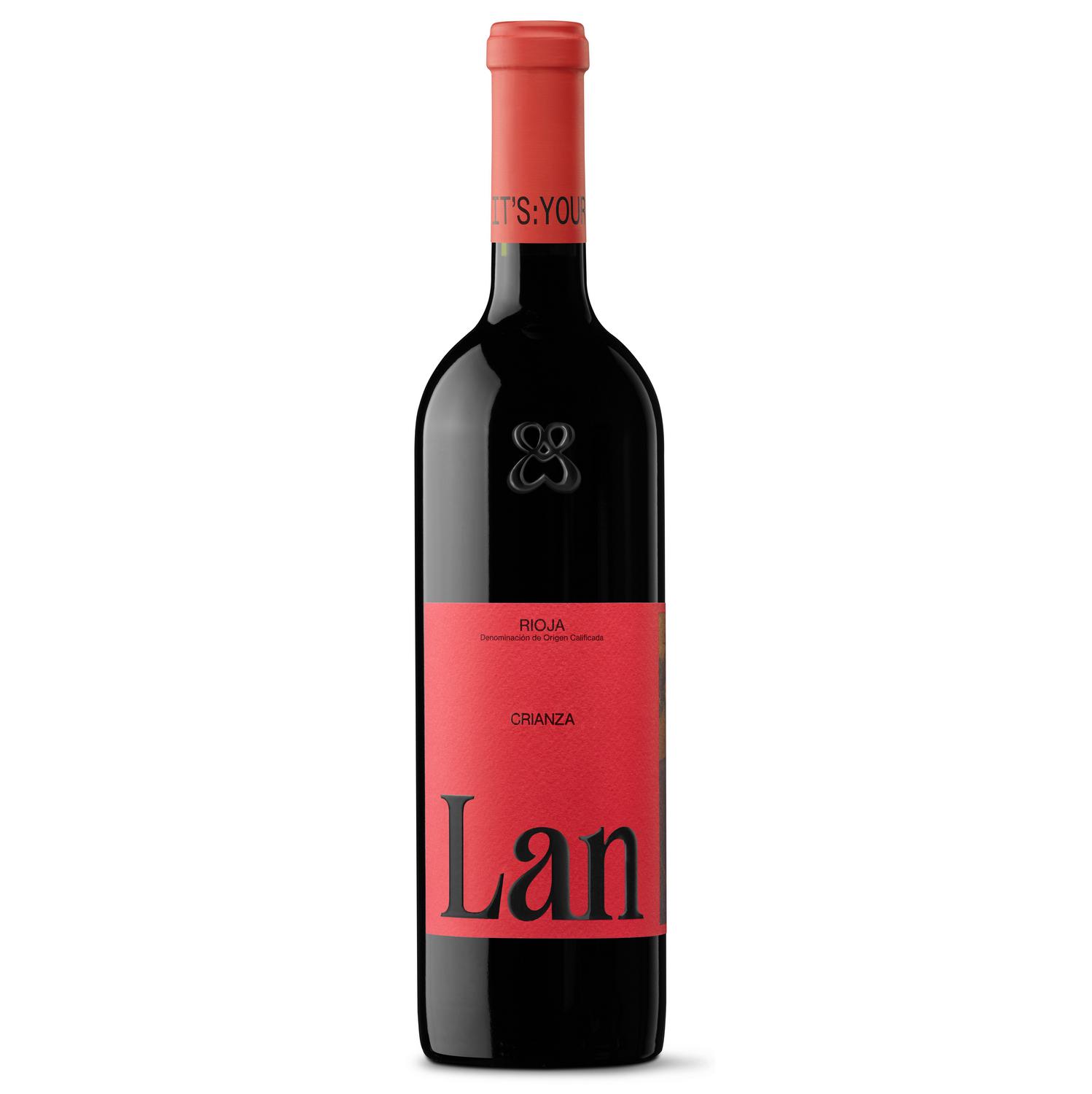 Vino tinto crianza tempranillo Lan D.O.Ca. Rioja 75 cl.