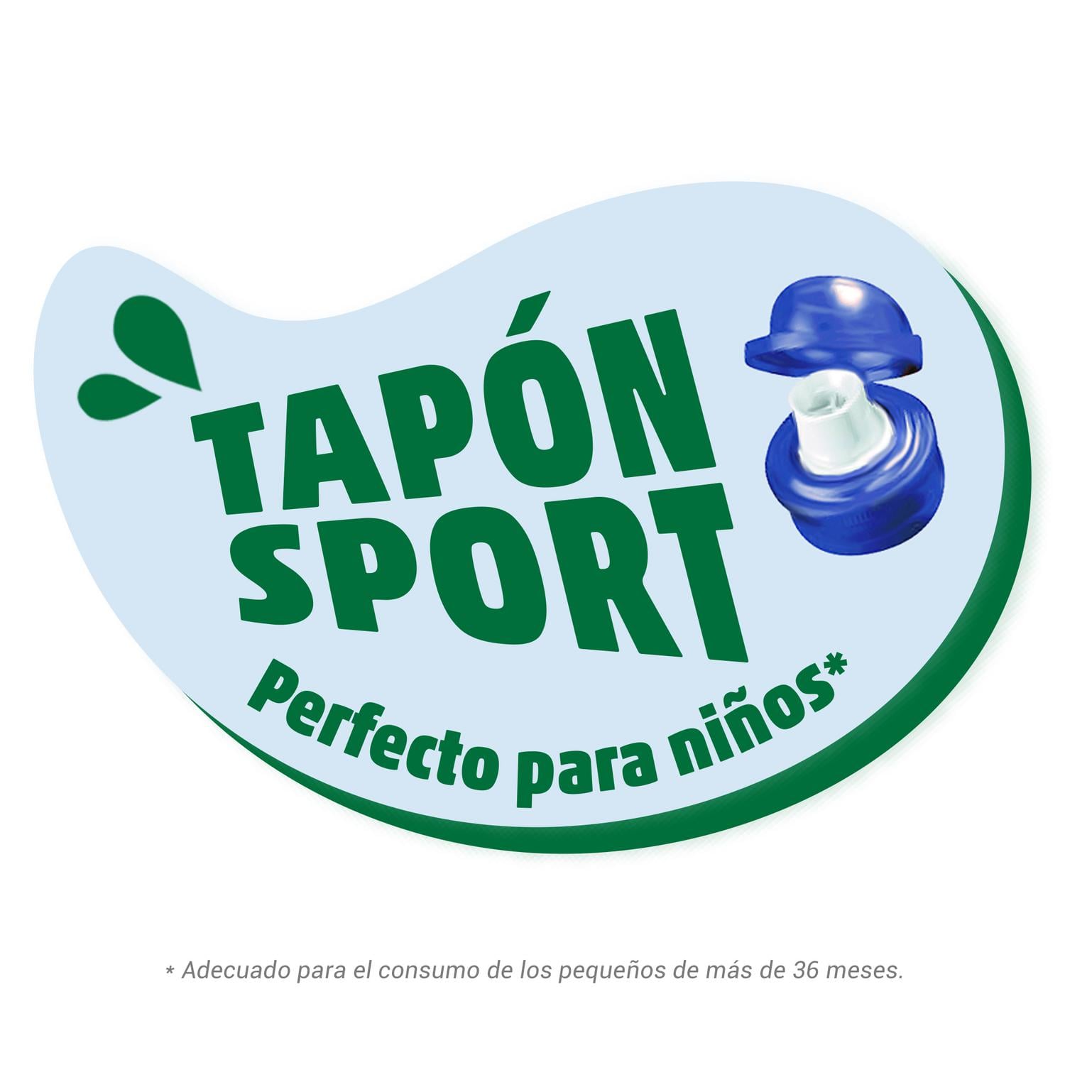 Agua mineral natural Nestlé Aquarel tapón deportivo 75 cl.