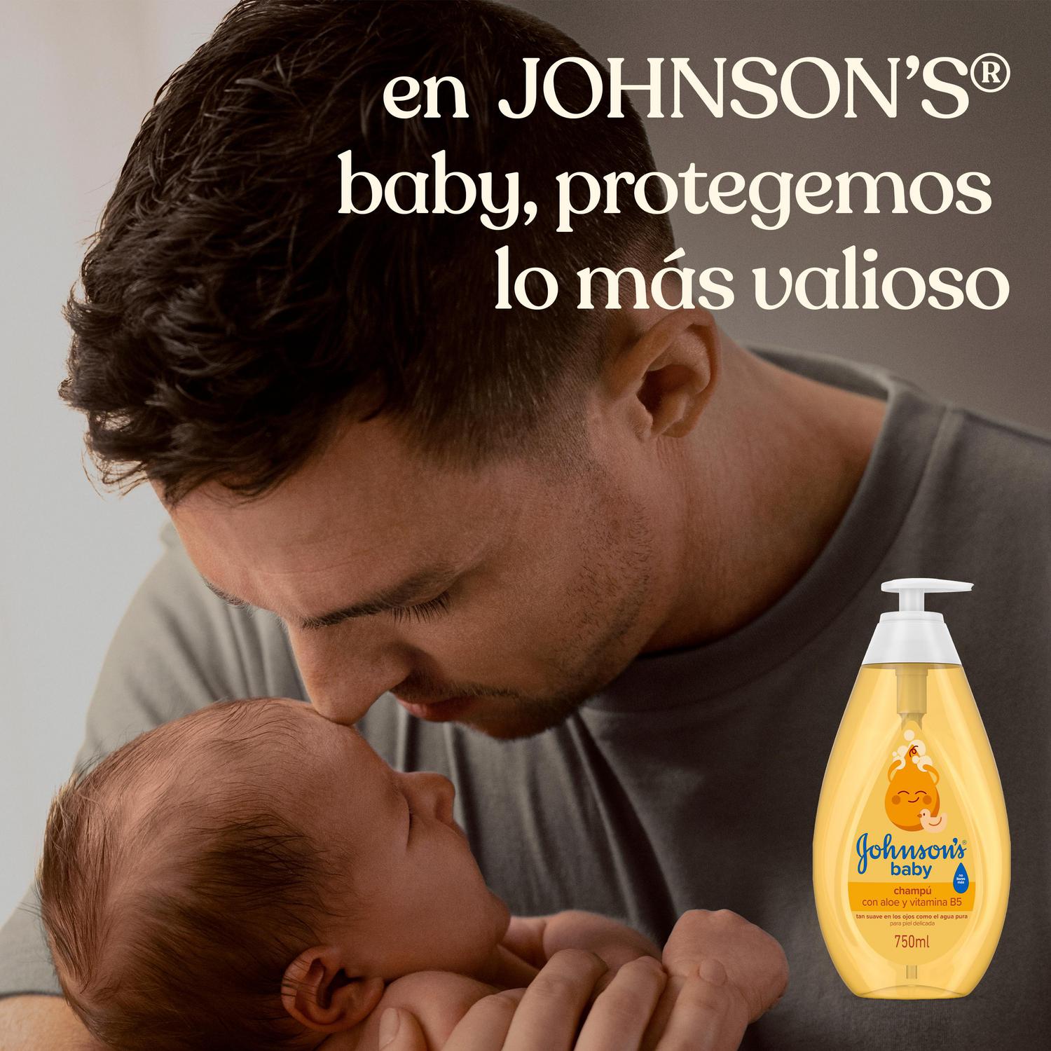 Champú clásico para pelo suave, brillante e hidratado Johnson´s Baby 750 ml.