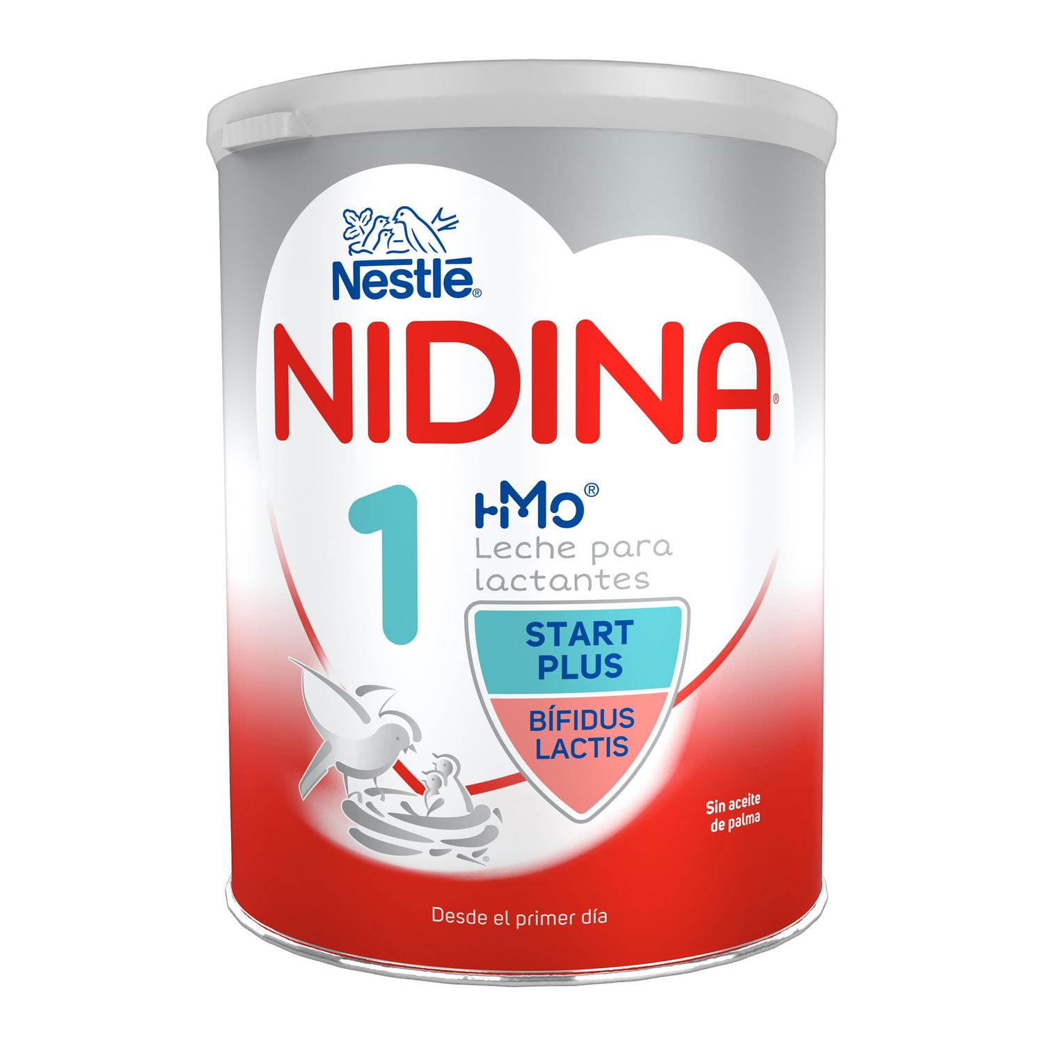 Leche infantil para lactantes en polvo Nestlé Nidina 1 lata 800 g.