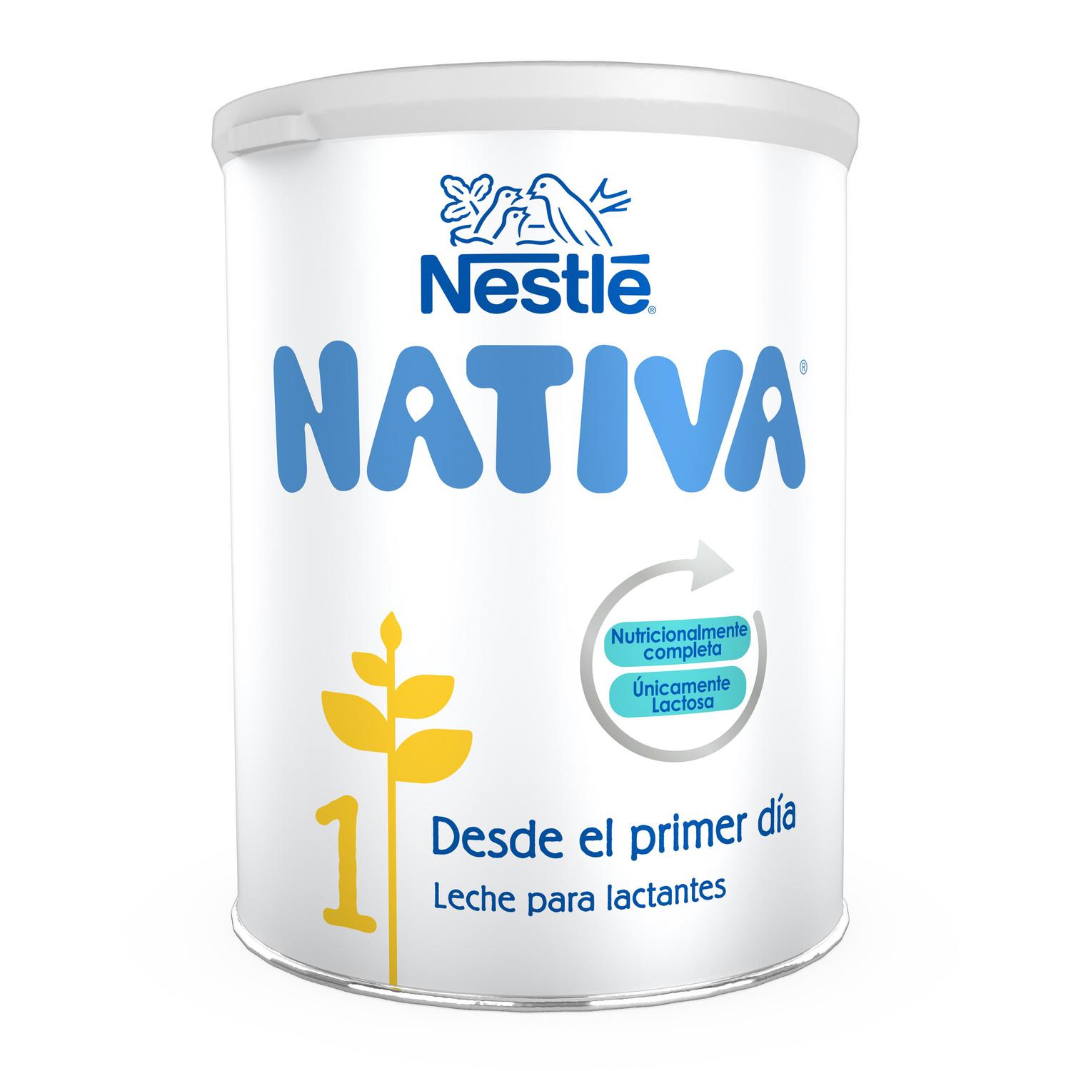 Leche infantil para lactantes en polvo Nestlé Nativa 1 lata 800 g.