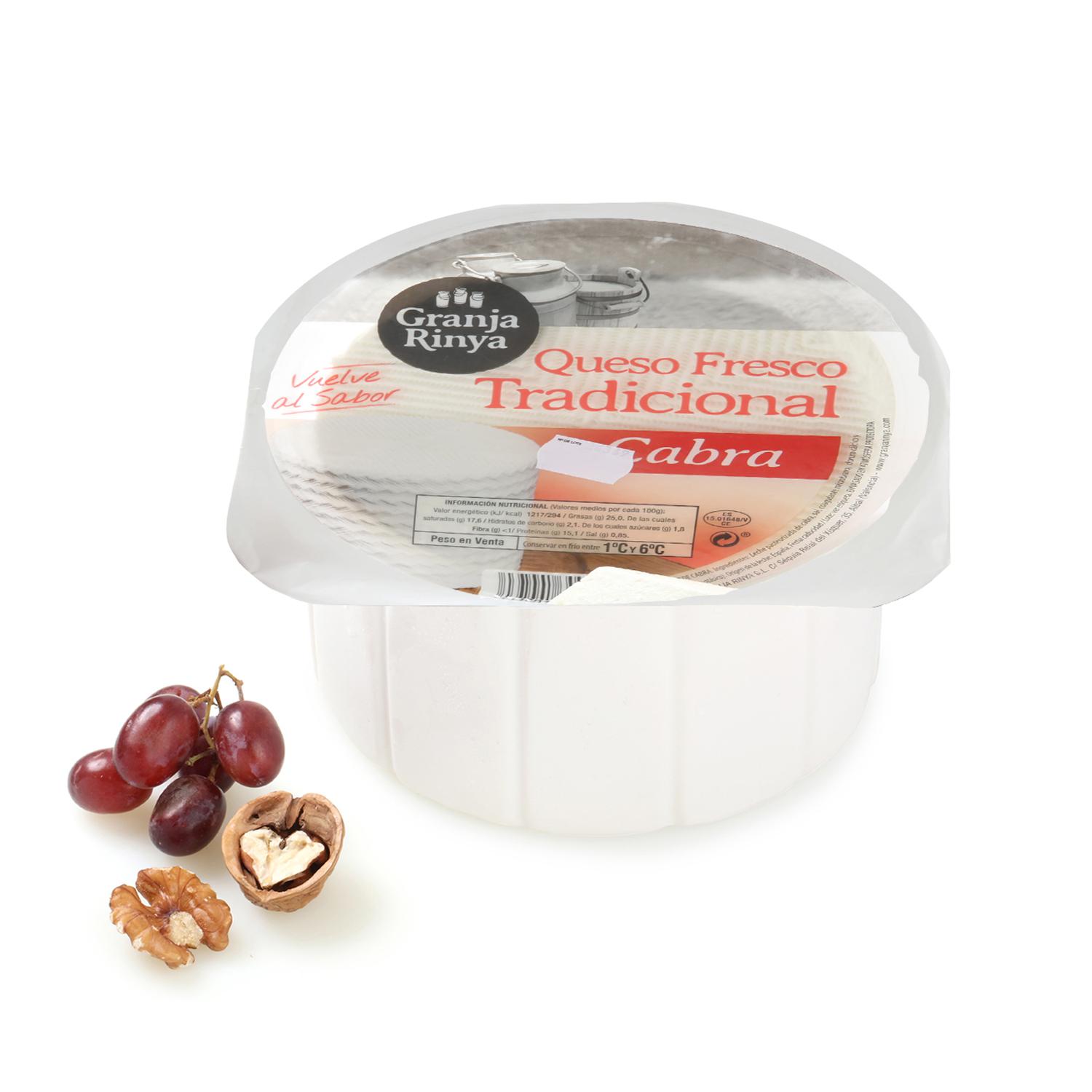 Queso de cabra fresco tradicional Granja Rinya 200 g aprox