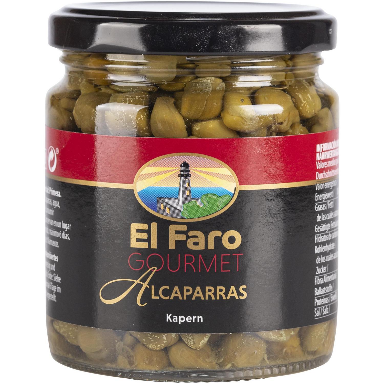 Alcaparras en vinagre El Faro 170 g.