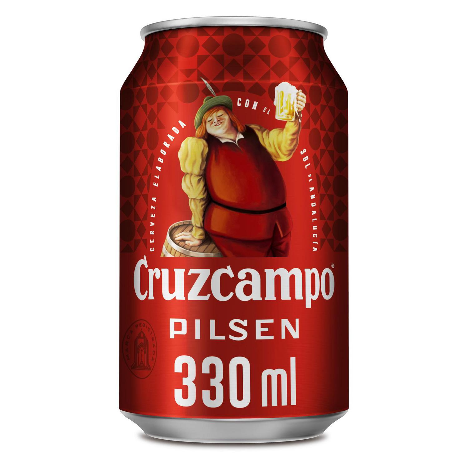 Cerveza Cruzcampo Pilsen pack 28 latas 33 cl.