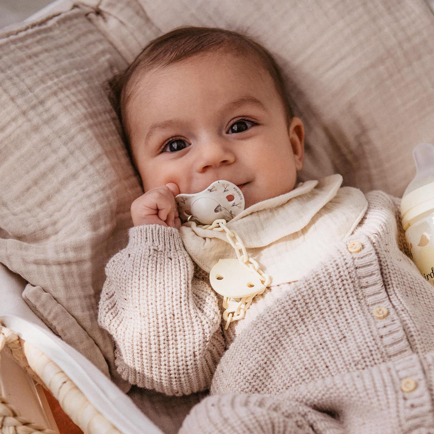 Chupete con tetina fisiológica SX Pro de silicona 0-6 meses Suavinex 2 ud.