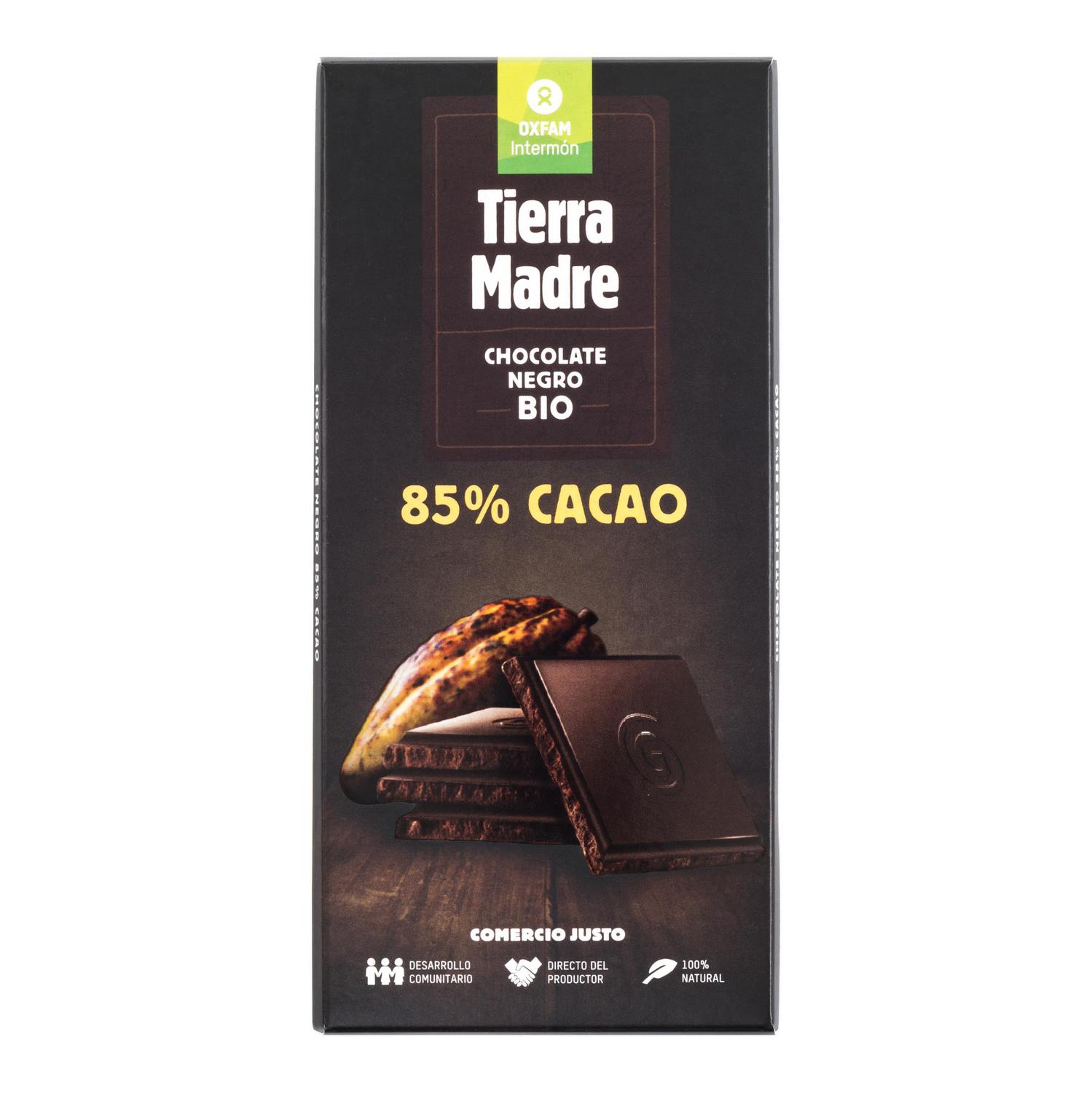 Chocolate negro 85% ecológico Oxfam Intermón 100 g.