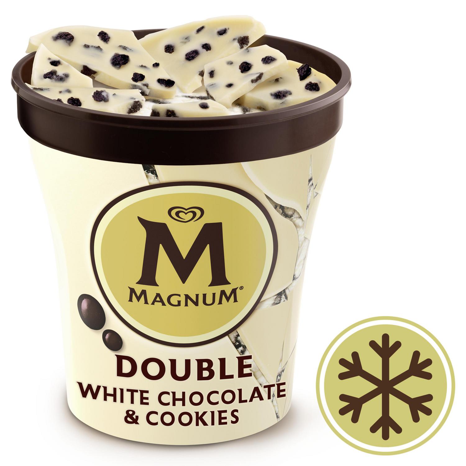 Helado Chocolate Blanco & Cookies Double Magnum 440 ml.