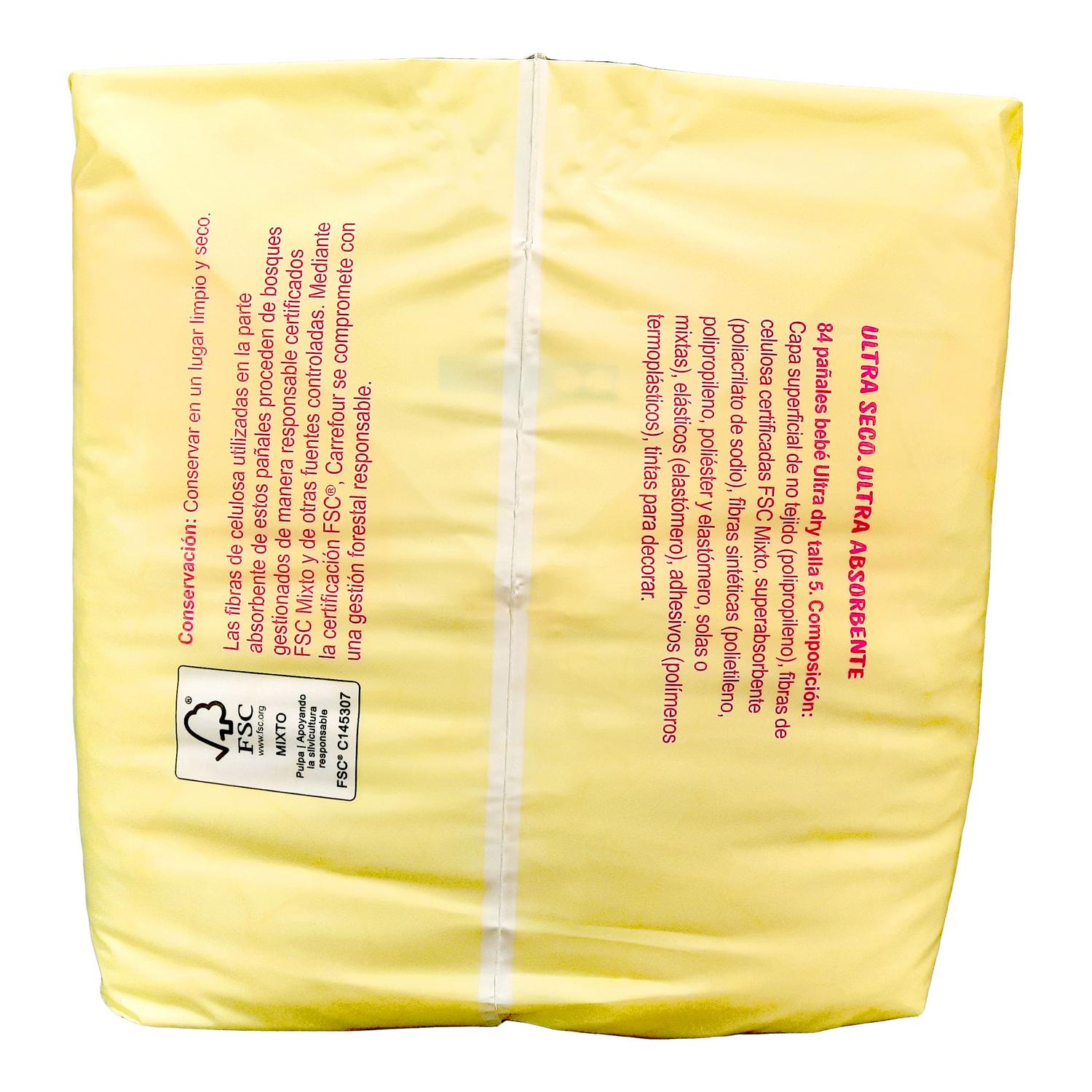 Pañales Agatha Ruiz de la Prada Ultra Dry Talla 5 (12-20 kg) 84 ud. Exclusivo Carrefour