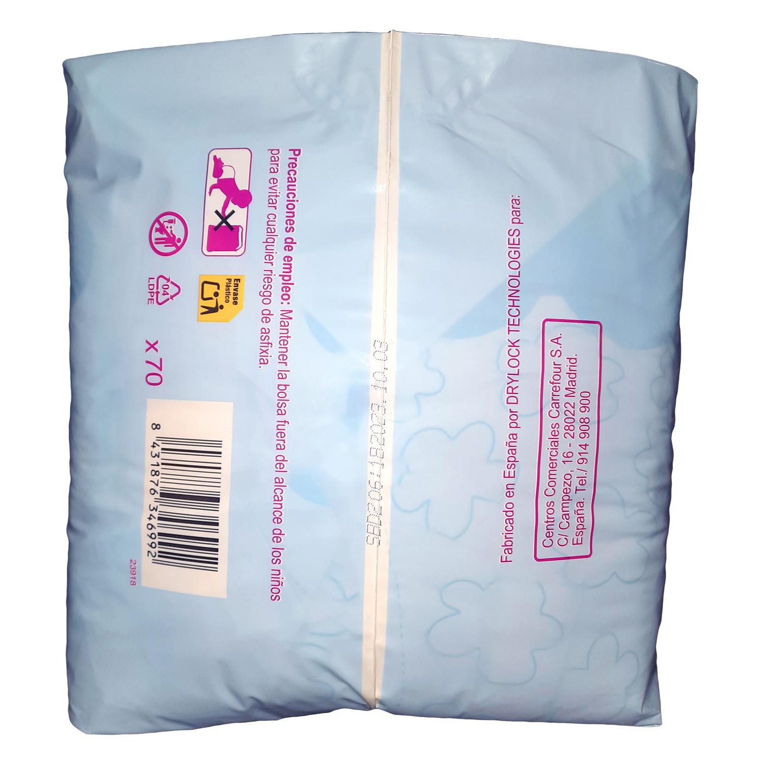 Pañales Agatha Ruiz de la Prada Ultra Dry Talla 6 (+16 kg) 70 ud. Exclusivo Carrefour