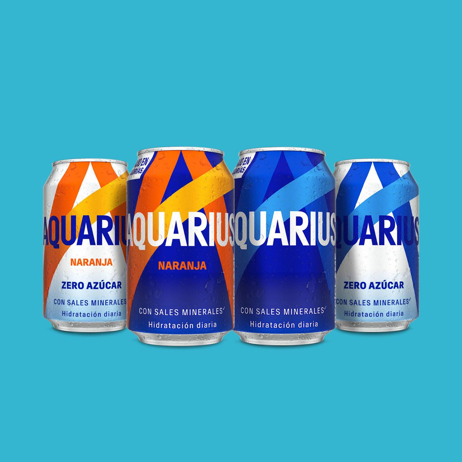 Aquarius sabor limón zero azúcar lata 33 cl.
