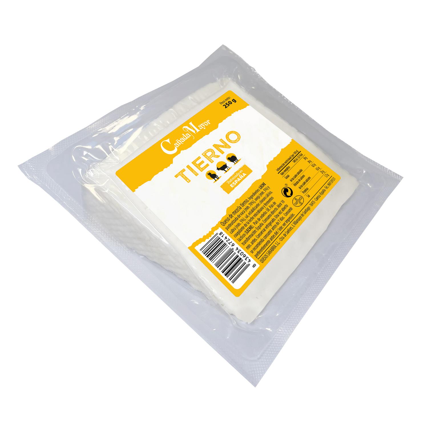 Queso de mezcla tierno Cañada Mayor 250 g.