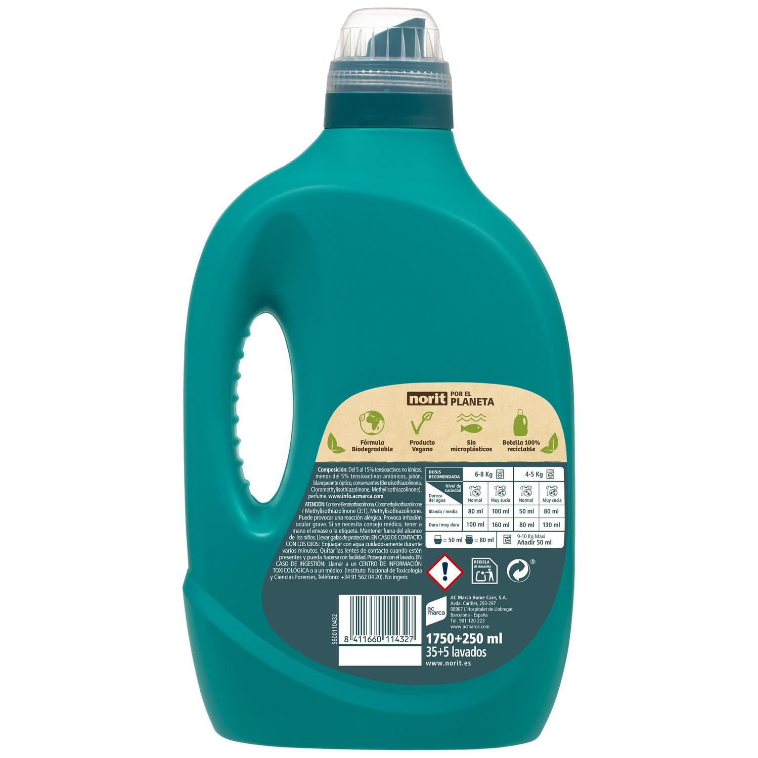 Detergente liquido Complet Norit 35 lavados.