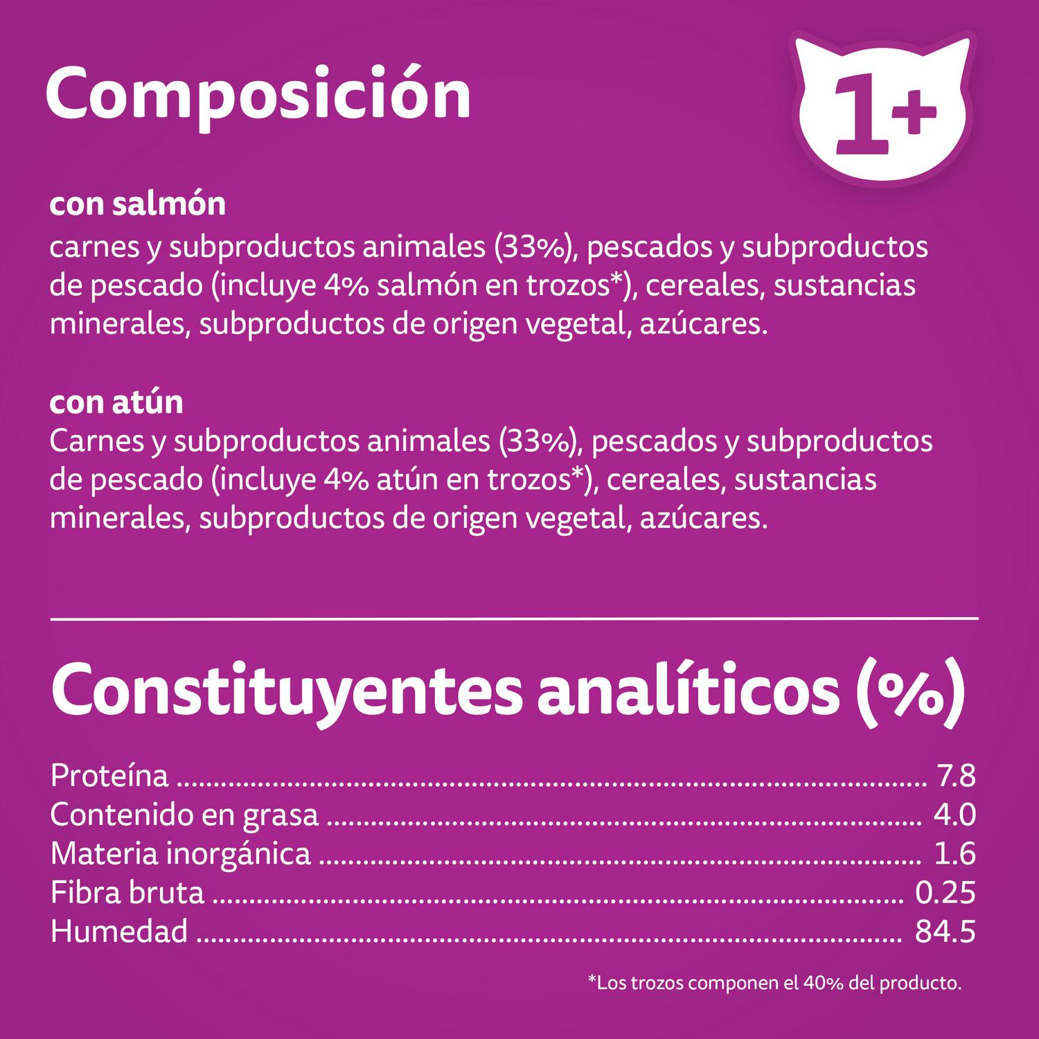 Comida húmeda de pescado para gato Whiskas 12x85 g