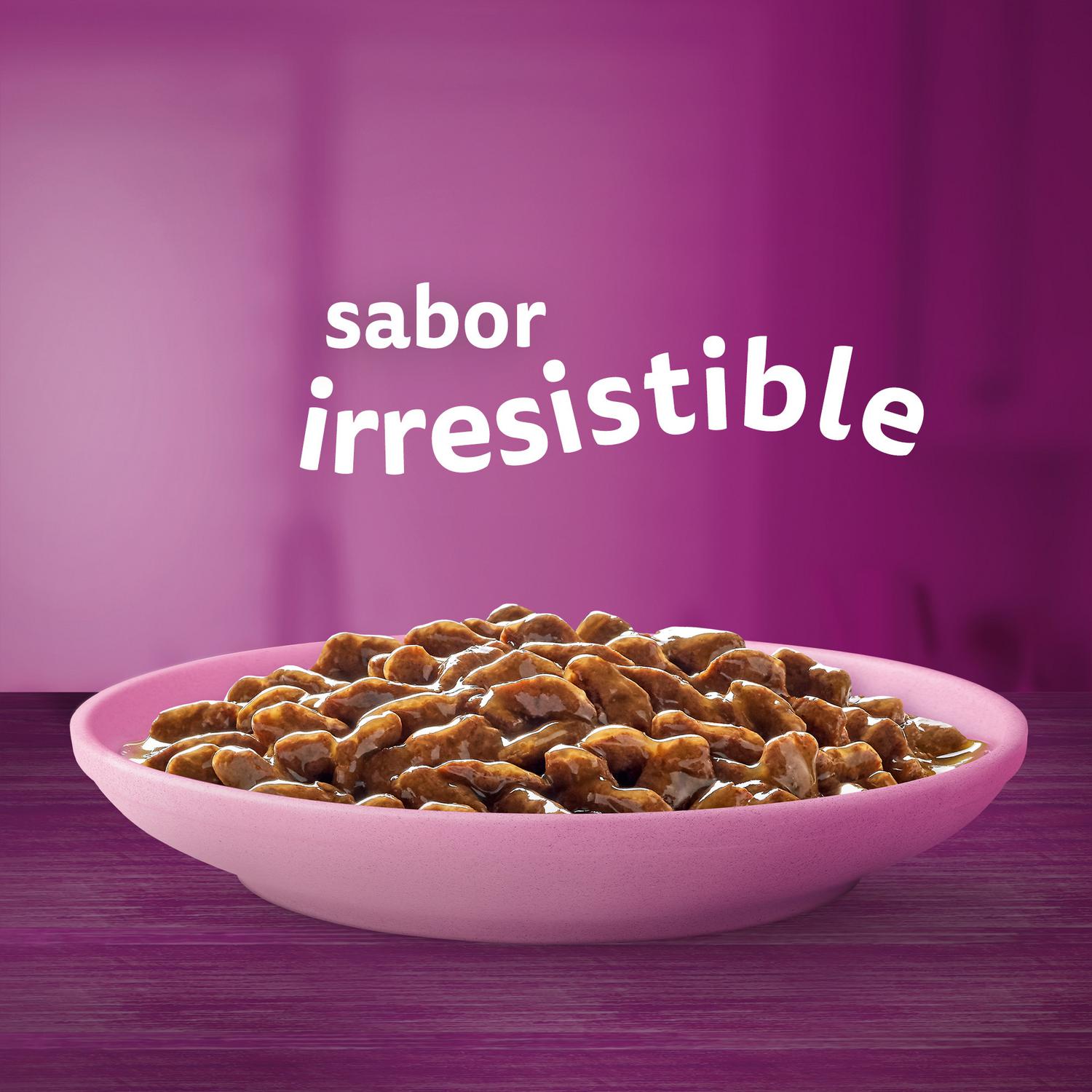 Comida húmeda de carne para gato junior Whiskas 4x85 g