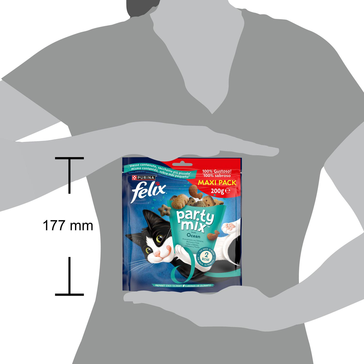 Snack para gato Purina Felix Party Mix Océano 200 g