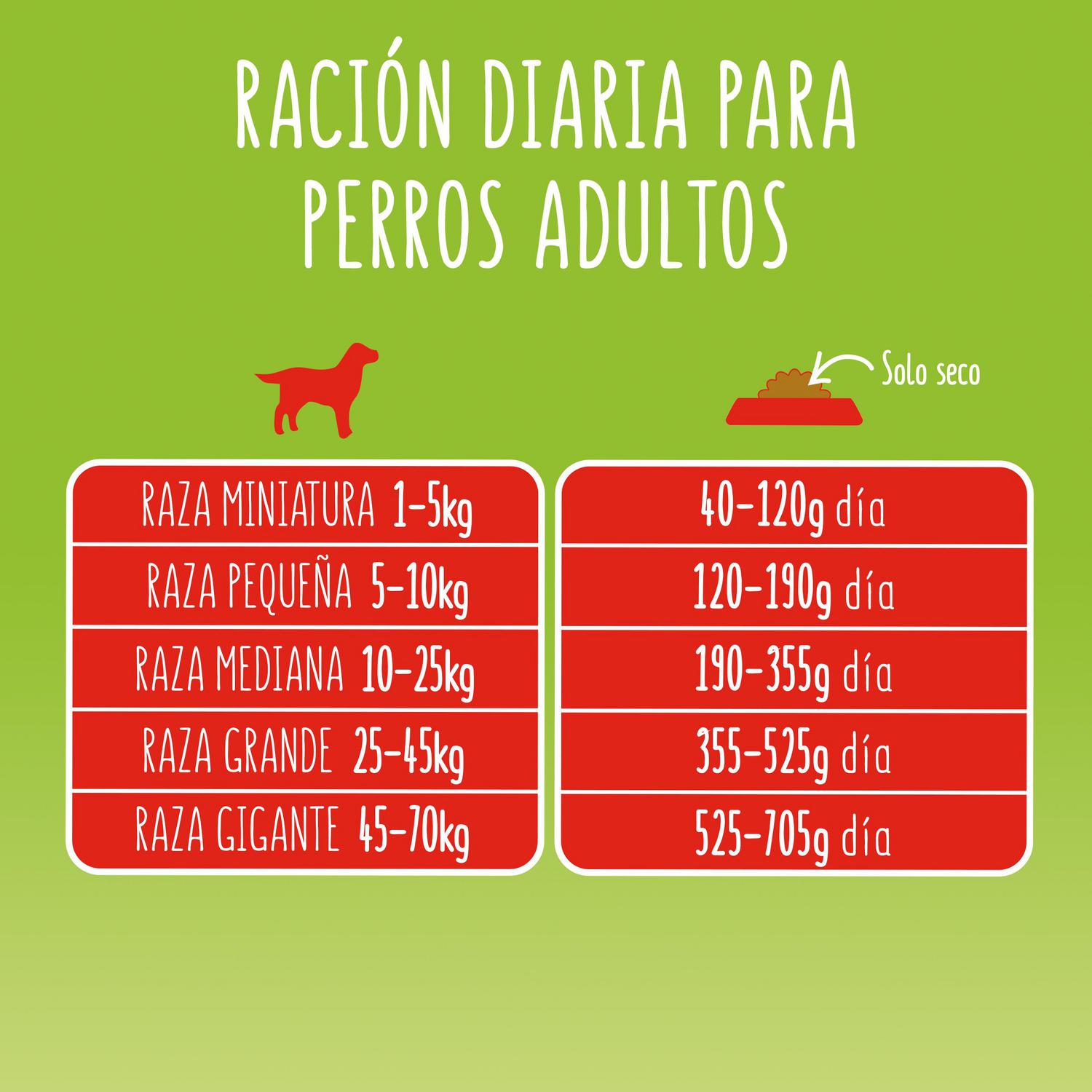 Pienso de buey, cereales y verduras para perro adulto  Purina Friskies 15 kg.