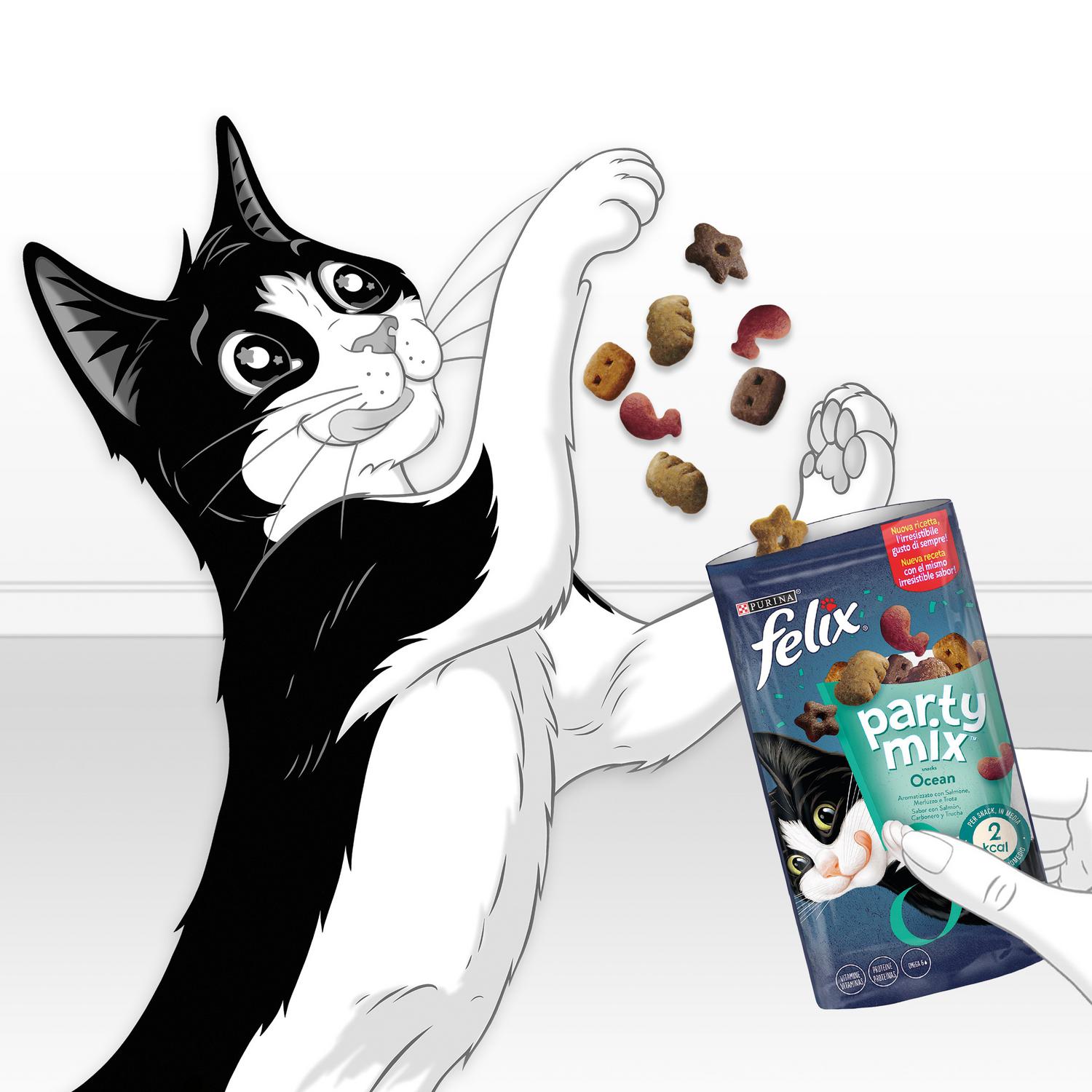 Snack para gato Purina Felix Party Mix Océano 60 g