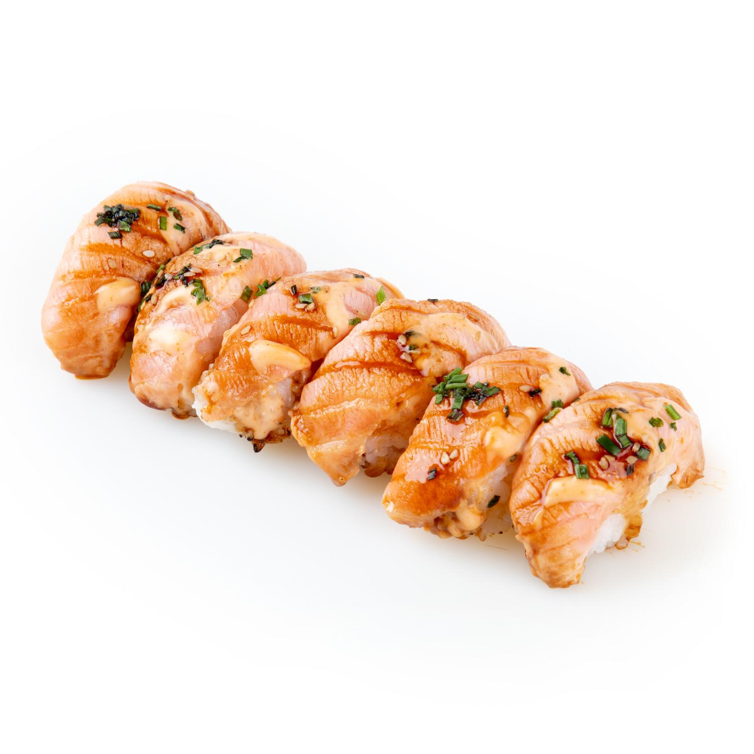 Nigiri de Salmón Flameado Sushi Daily 6 Ud.