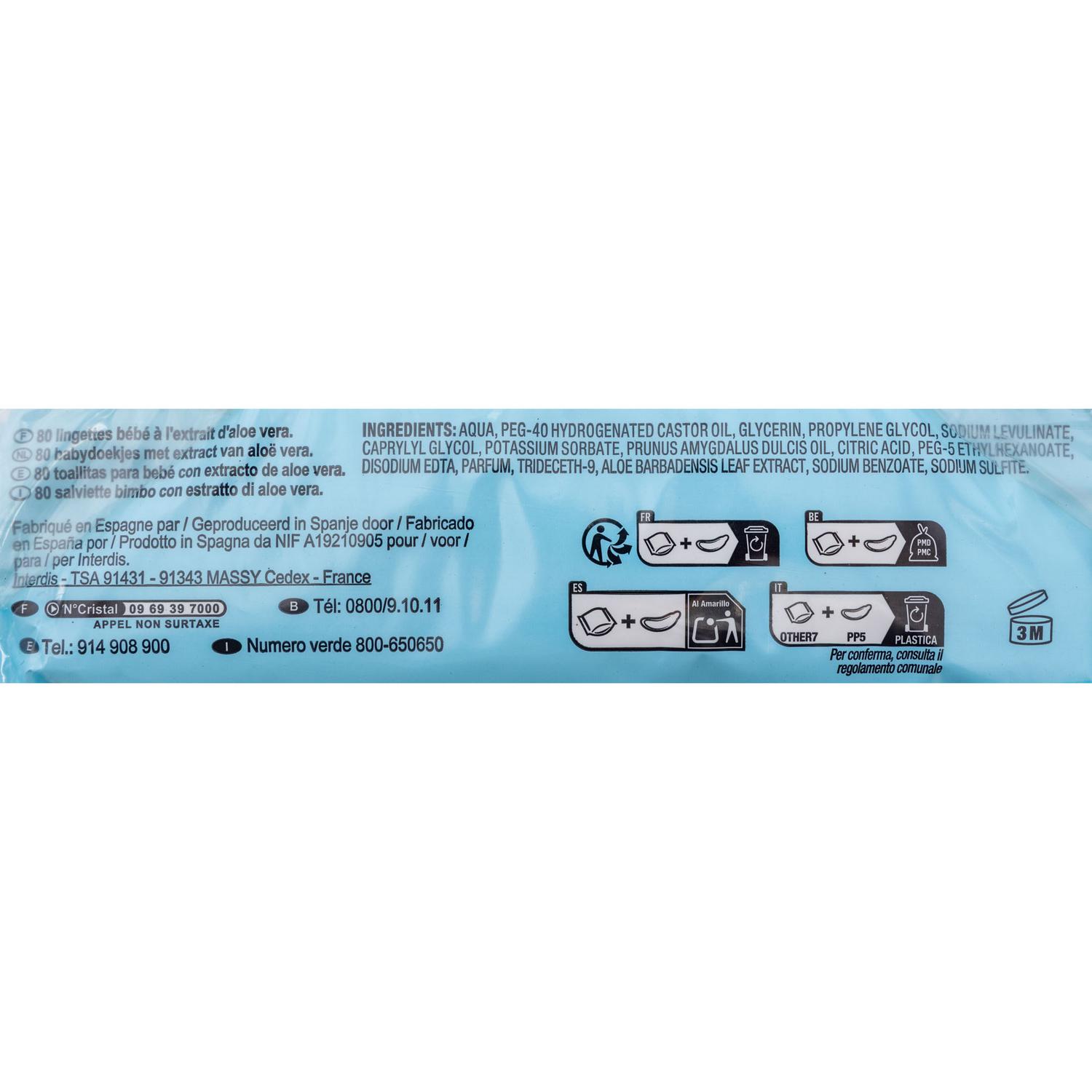 Toallitas para bebé fresh My Carrefour Baby
pack de 3 paquetes de 80 ud.