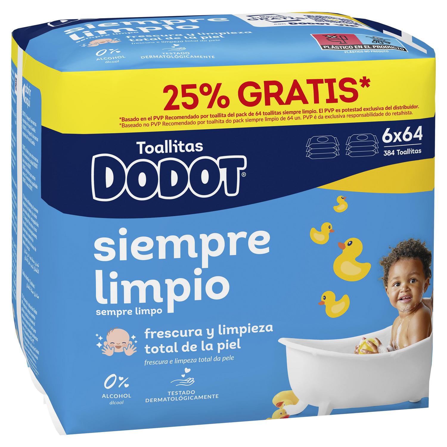 Toallitas para bebé Dodot 384 ud.
