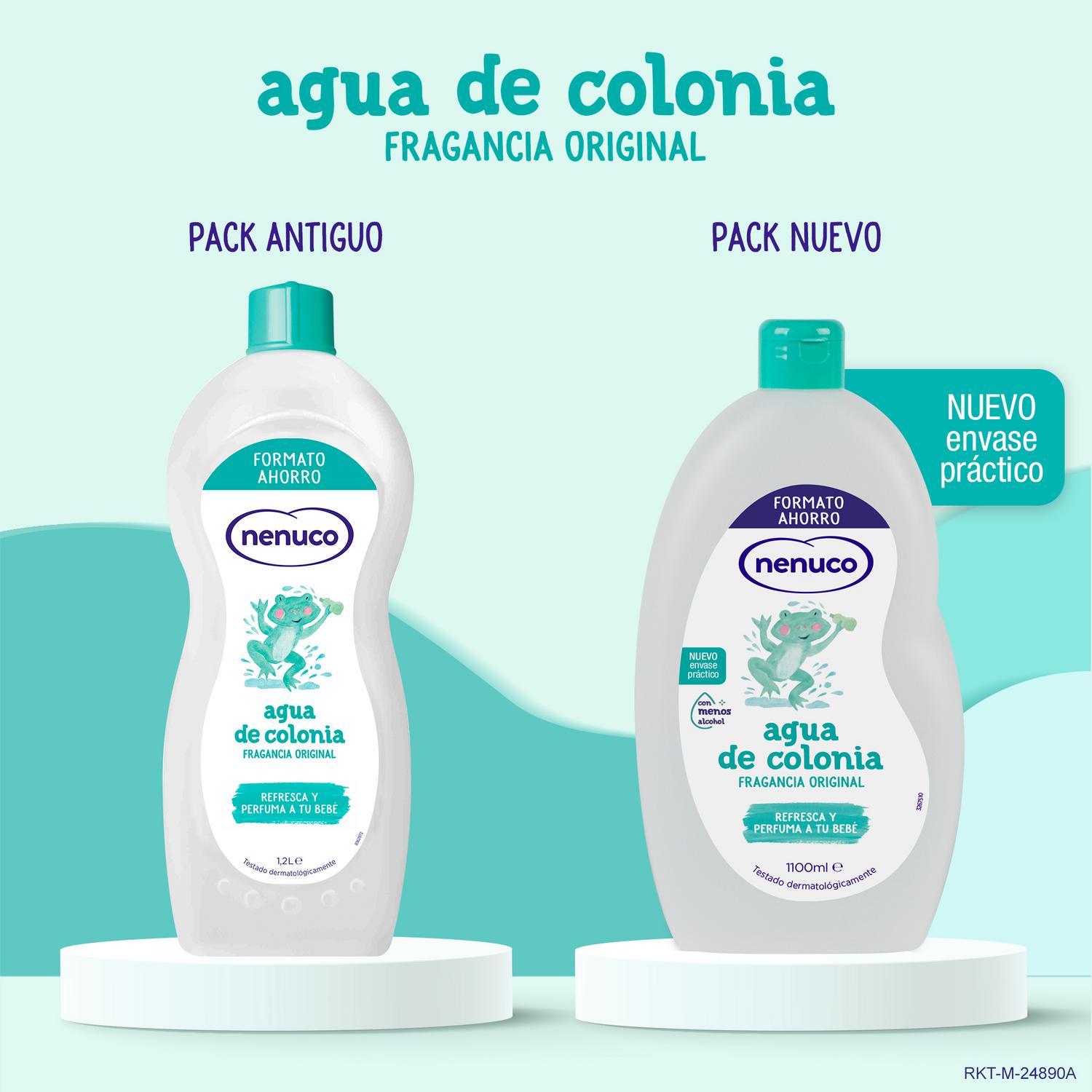 Agua de colonia fragancia original con menos alcohol Nenuco 1100 ml.