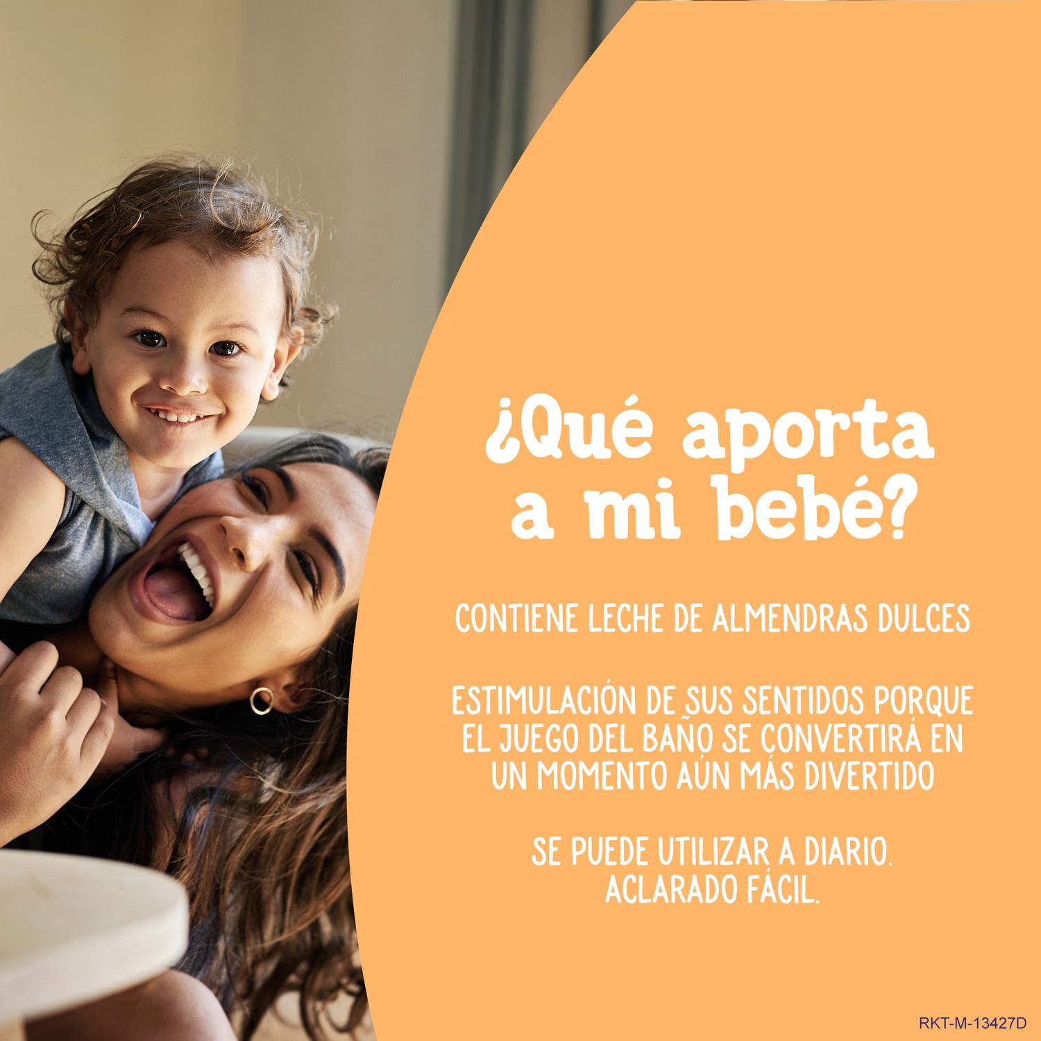 Champú suave para bebé con leche de almendras dulces sin lágrimas Nenuco 500 ml.