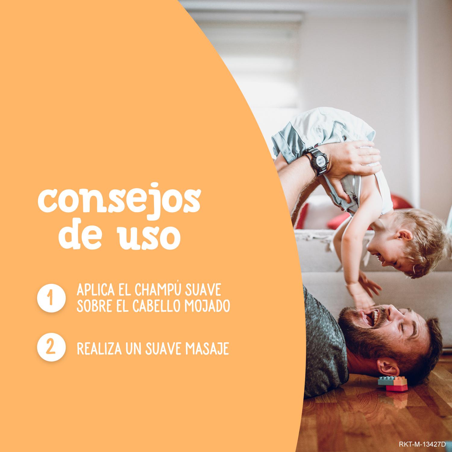 Champú suave para bebé con leche de almendras dulces sin lágrimas Nenuco 500 ml.