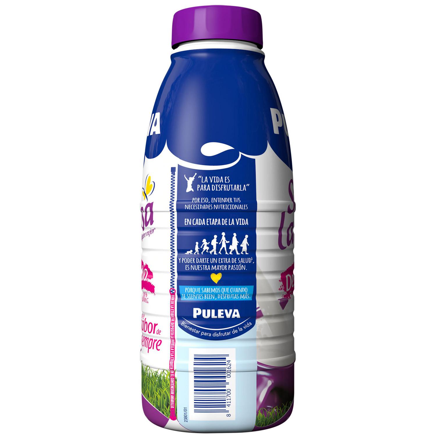 Leche desnatada 0% MG Puleva sin lactosa botella 1 l.