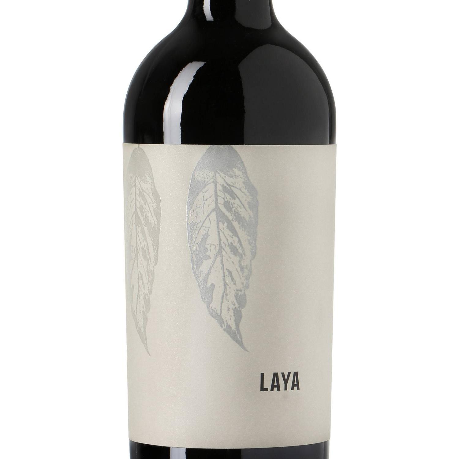 Vino tinto con crianza Laya D.O.Almansa 75 cl.