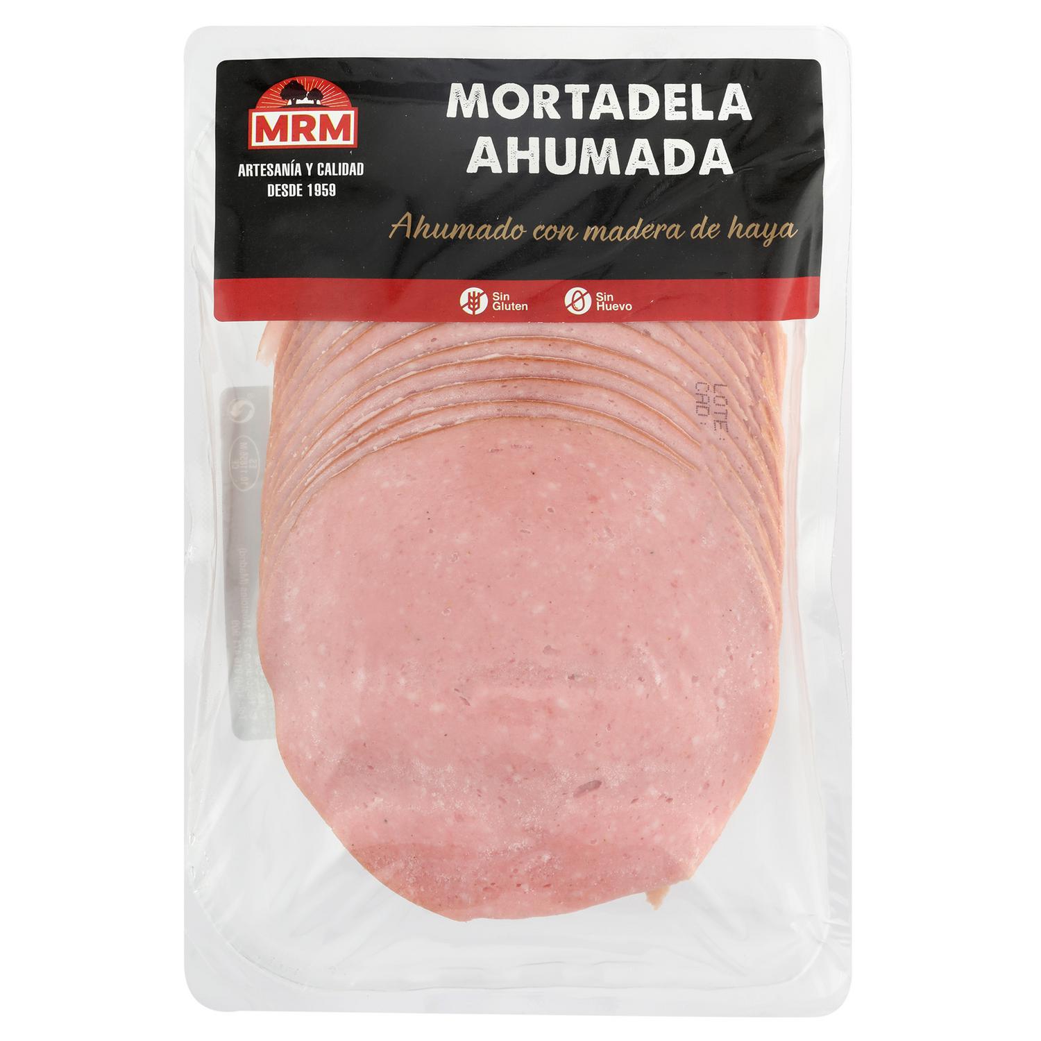 Mortadela ahumada en lonchas MRM sin gluten 225 g