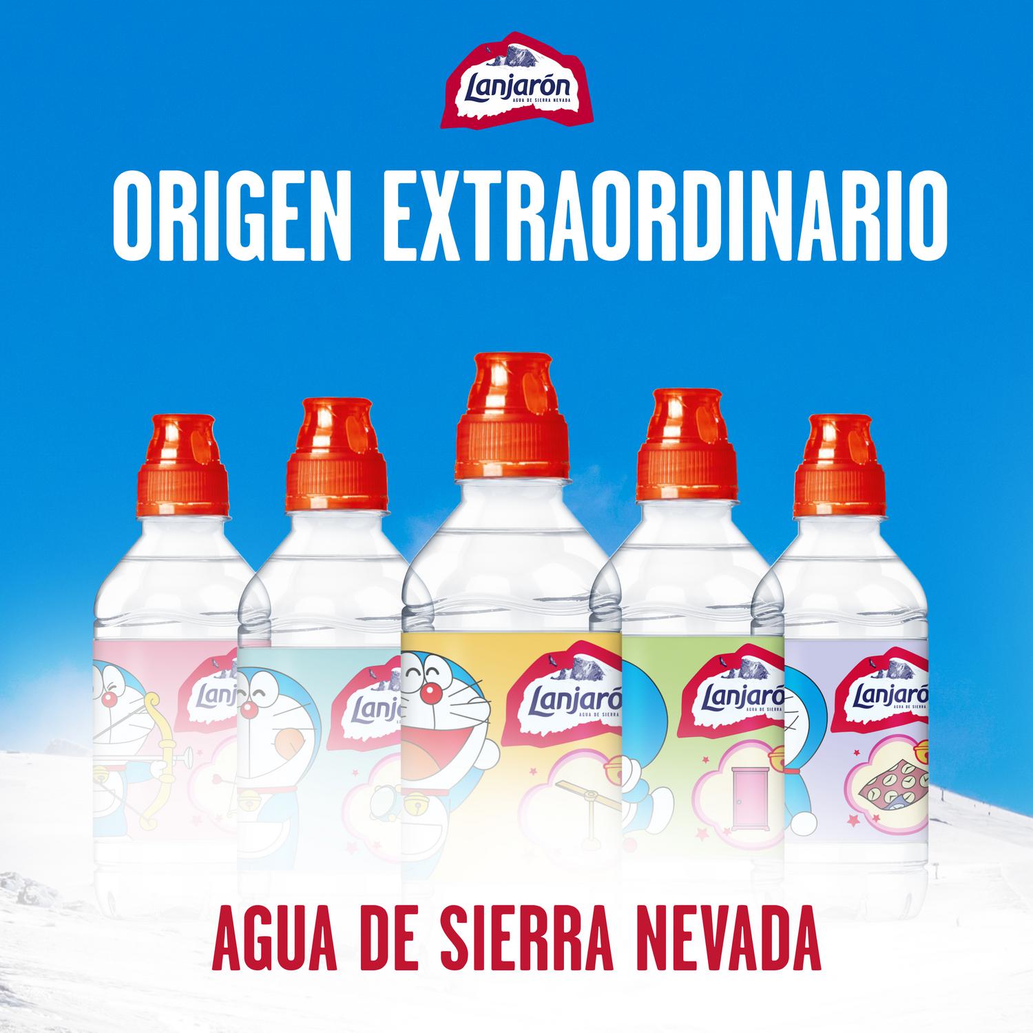 Agua mineral Lanjarón natural 33 cl.